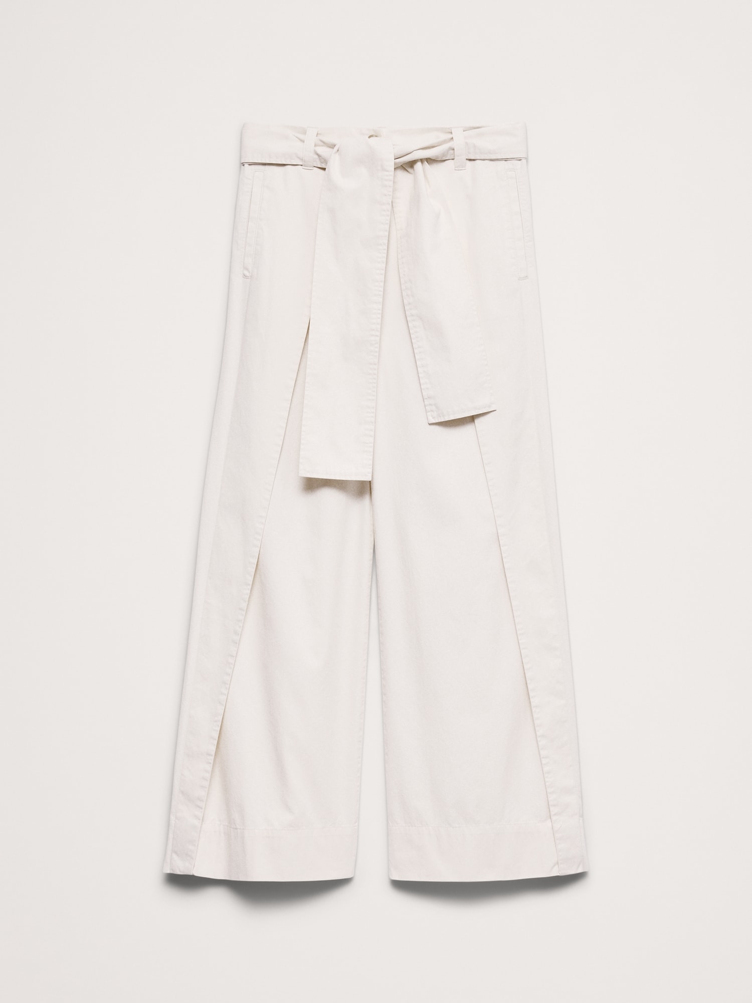 Image number 5 showing, High-Rise Wide-Leg Wrap-Front Chino