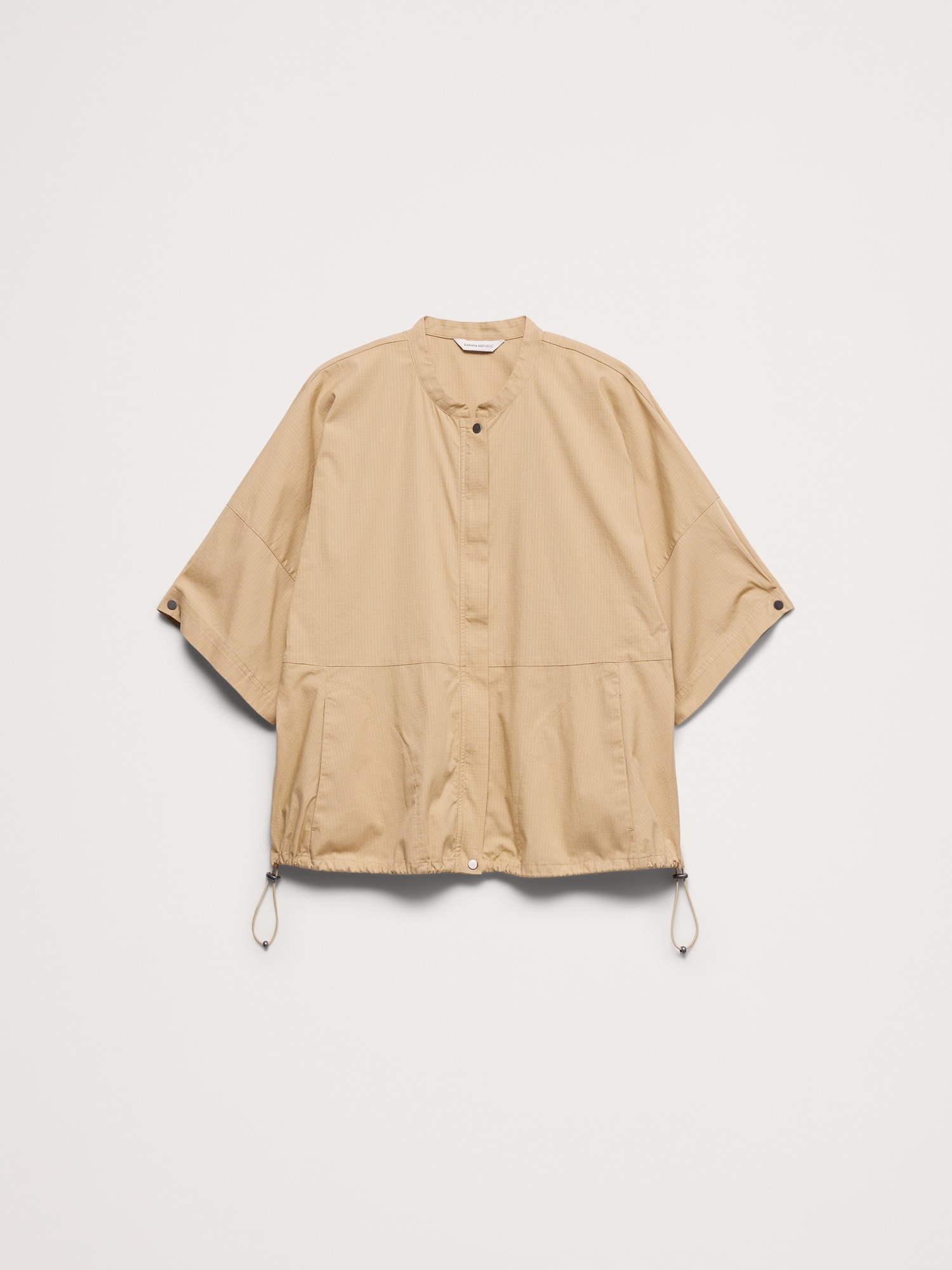 Image number 4 showing, Stretch-Cotton Puff-Sleeve Top