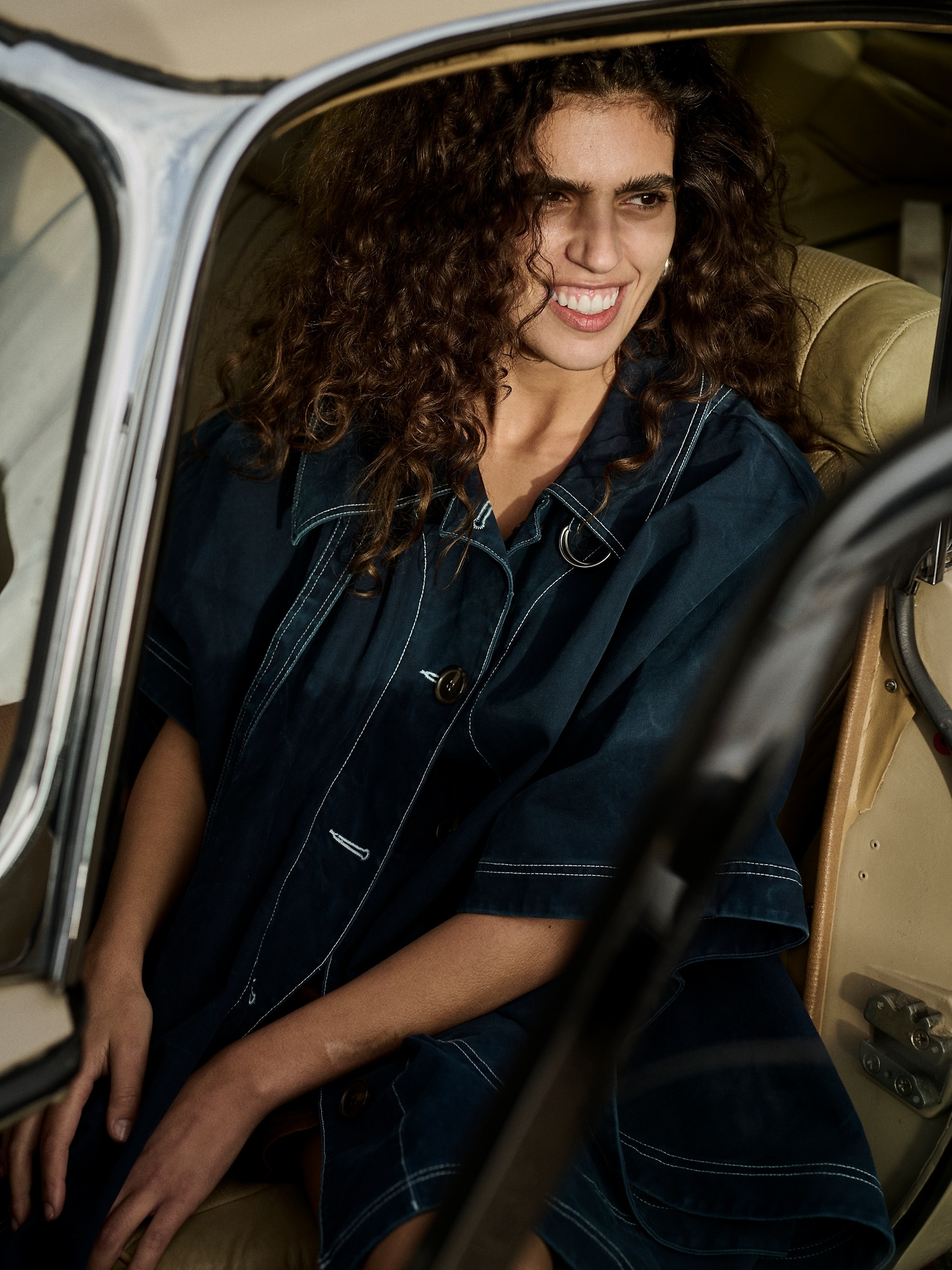 L'image numéro 6 présente Cape en sergé de coton