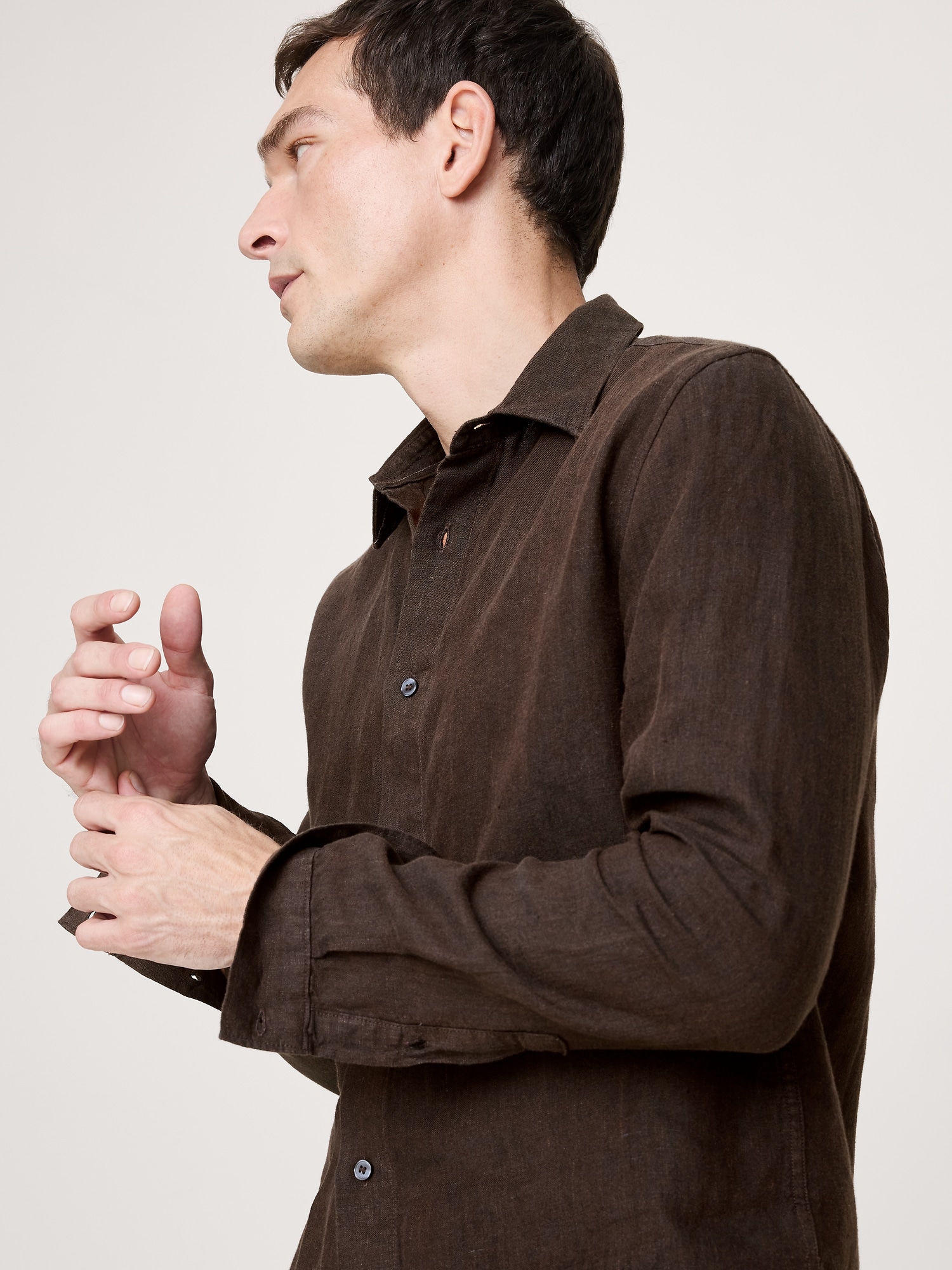 Image number 3 showing, Slim-Fit Linen Shirt