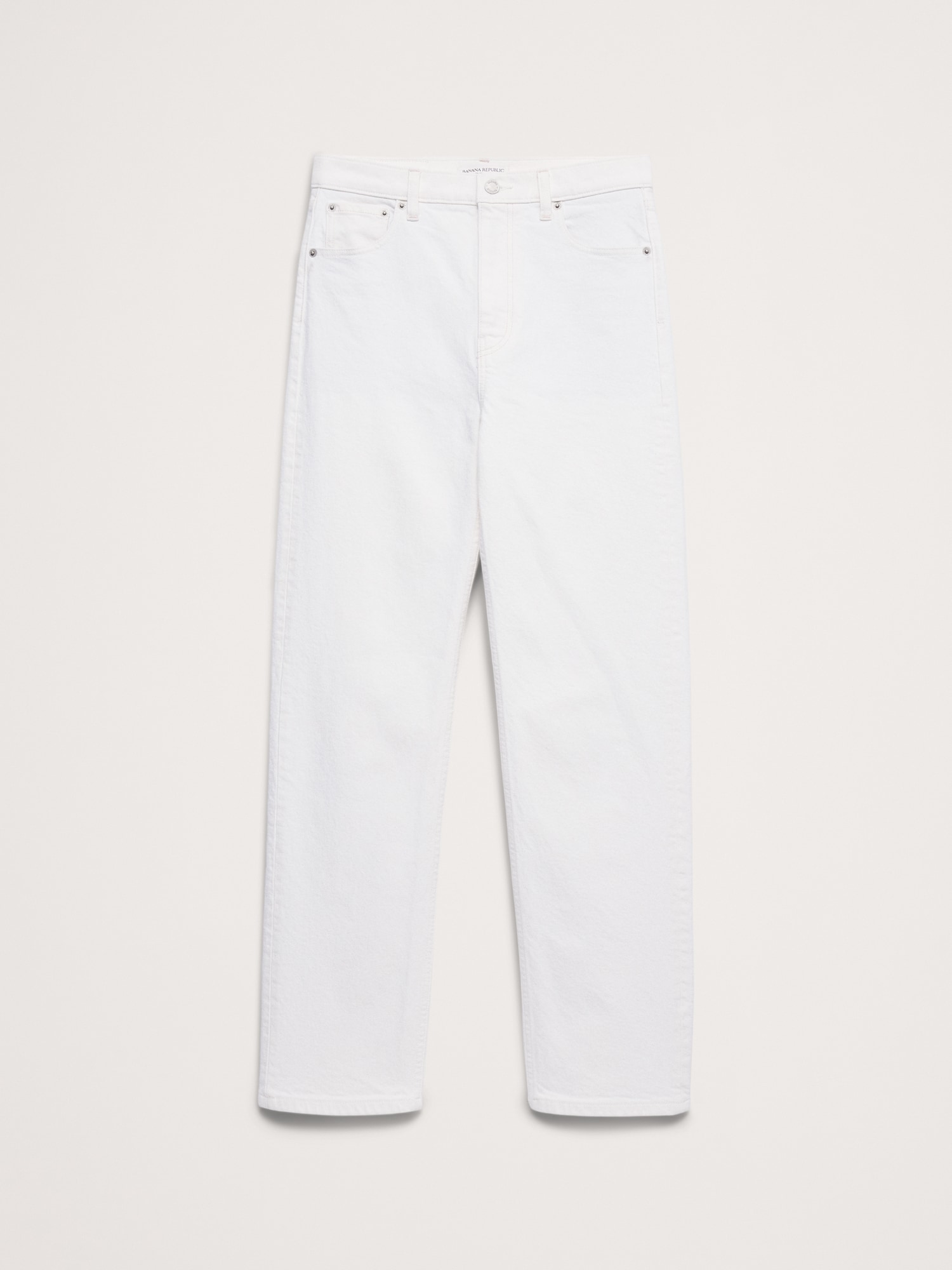 L'image numéro 5 présente Jean droit à taille haute des années 90