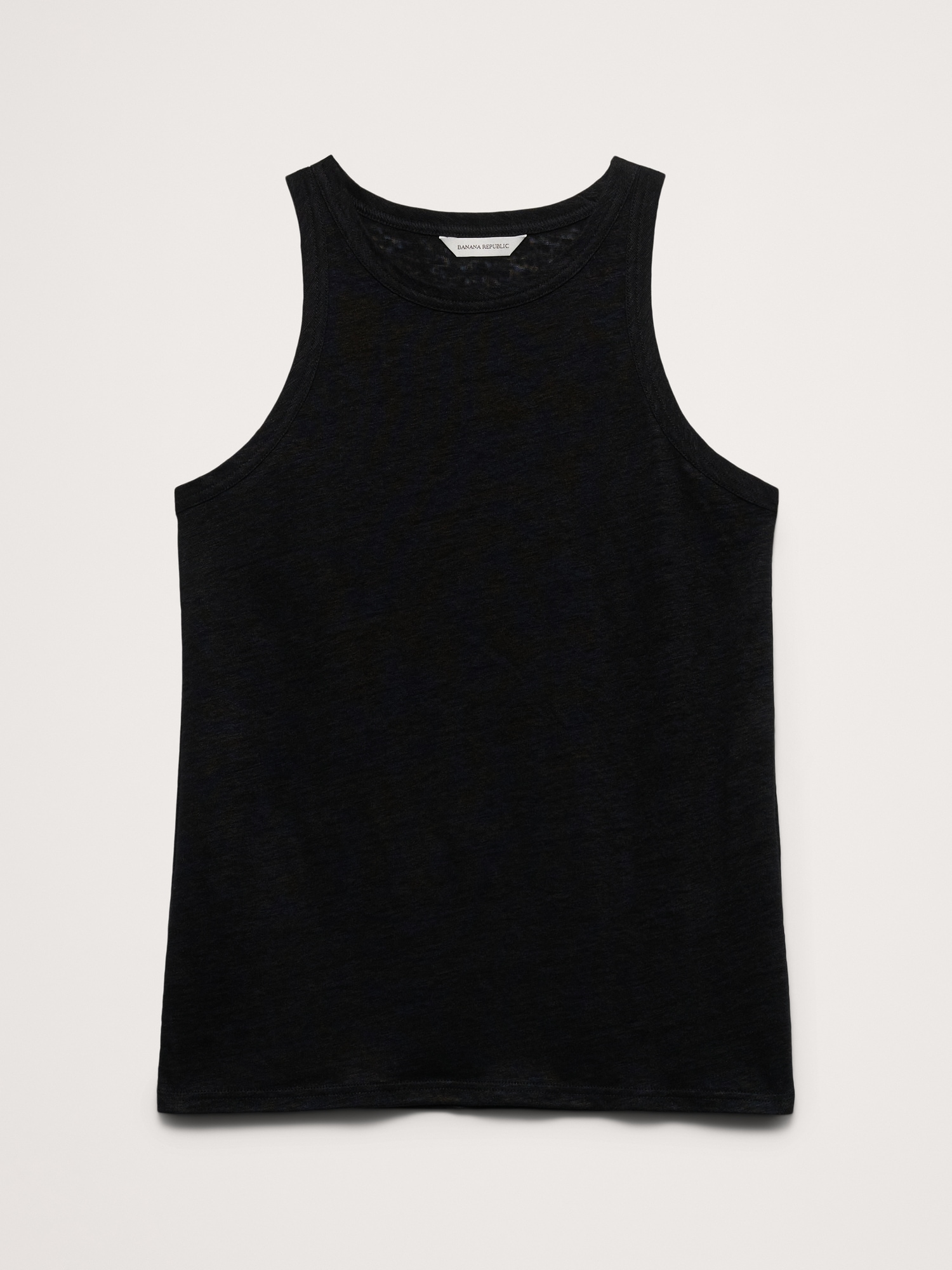 L'image numéro 5 présente Camisole à découpe en lin