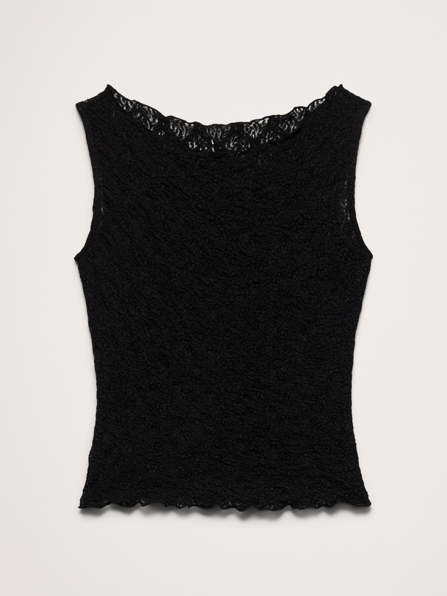 Image number 5 showing, Lace Boatneck Tank