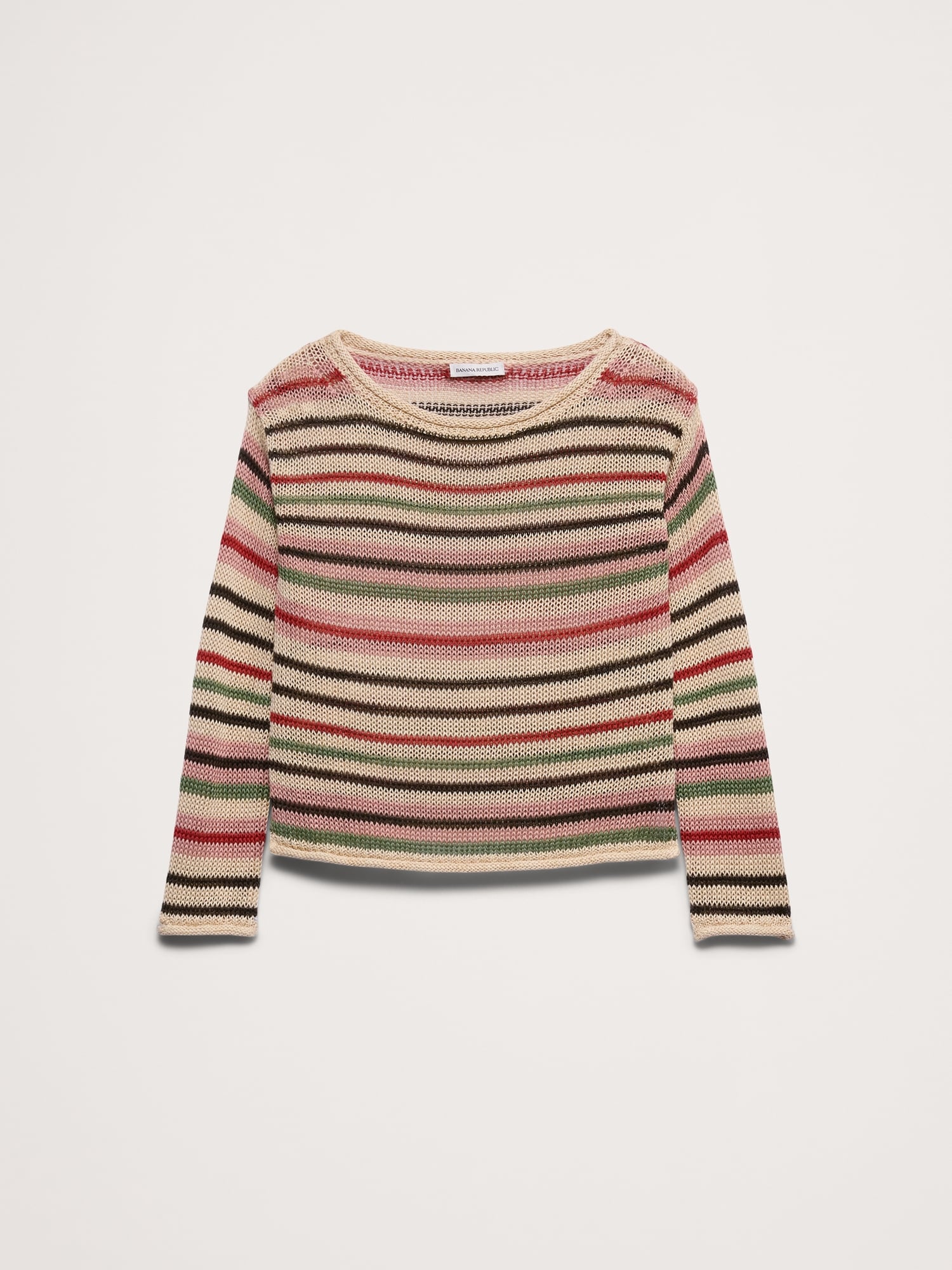 Image number 4 showing, Heirloom Linen Boatneck Sweater