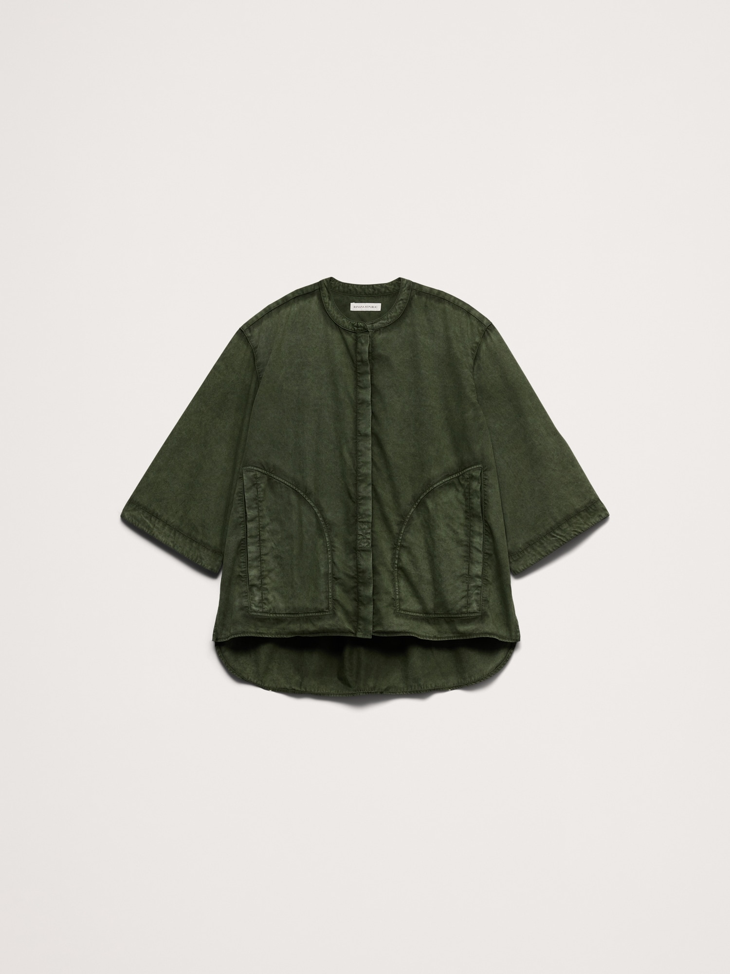 Image number 4 showing, Overdye Cotton Tunic Shirt