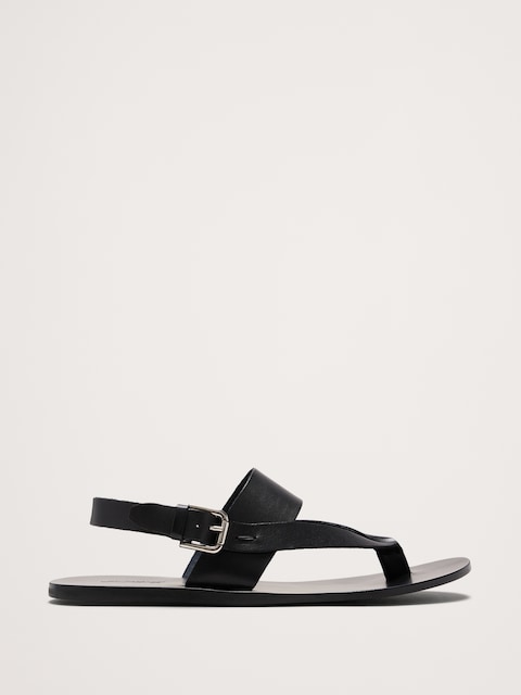 SANDALE CROISÉE EN CUIR