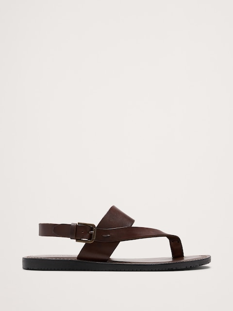SANDALE CROISÉE EN CUIR