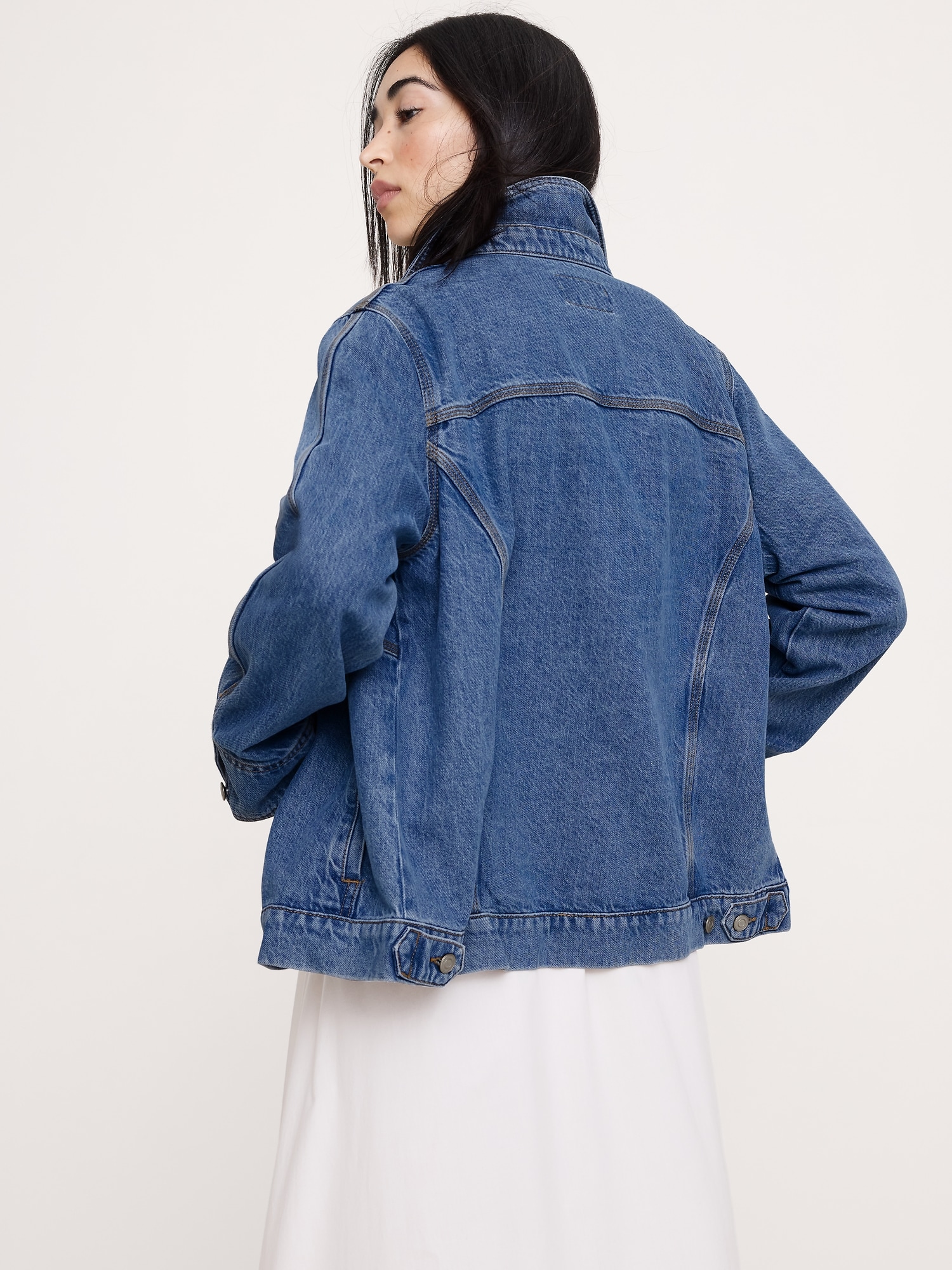 L'image numéro 3 présente Veste utilitaire en denim léger