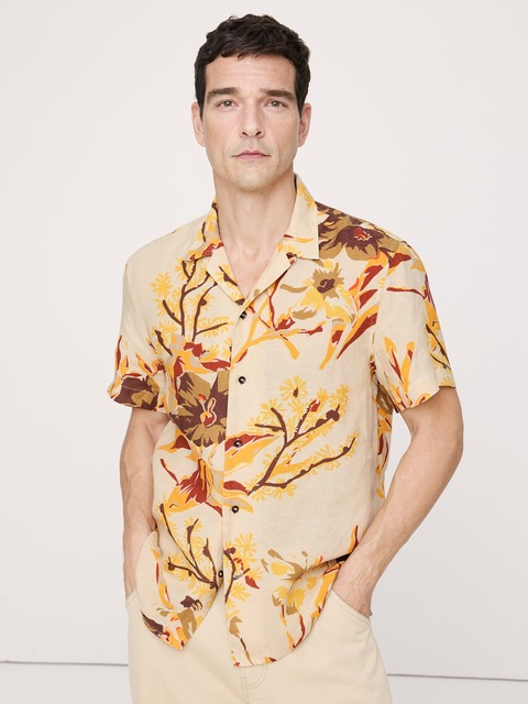 CHEMISE DE VACANCES COUPE STANDARD EN LIN