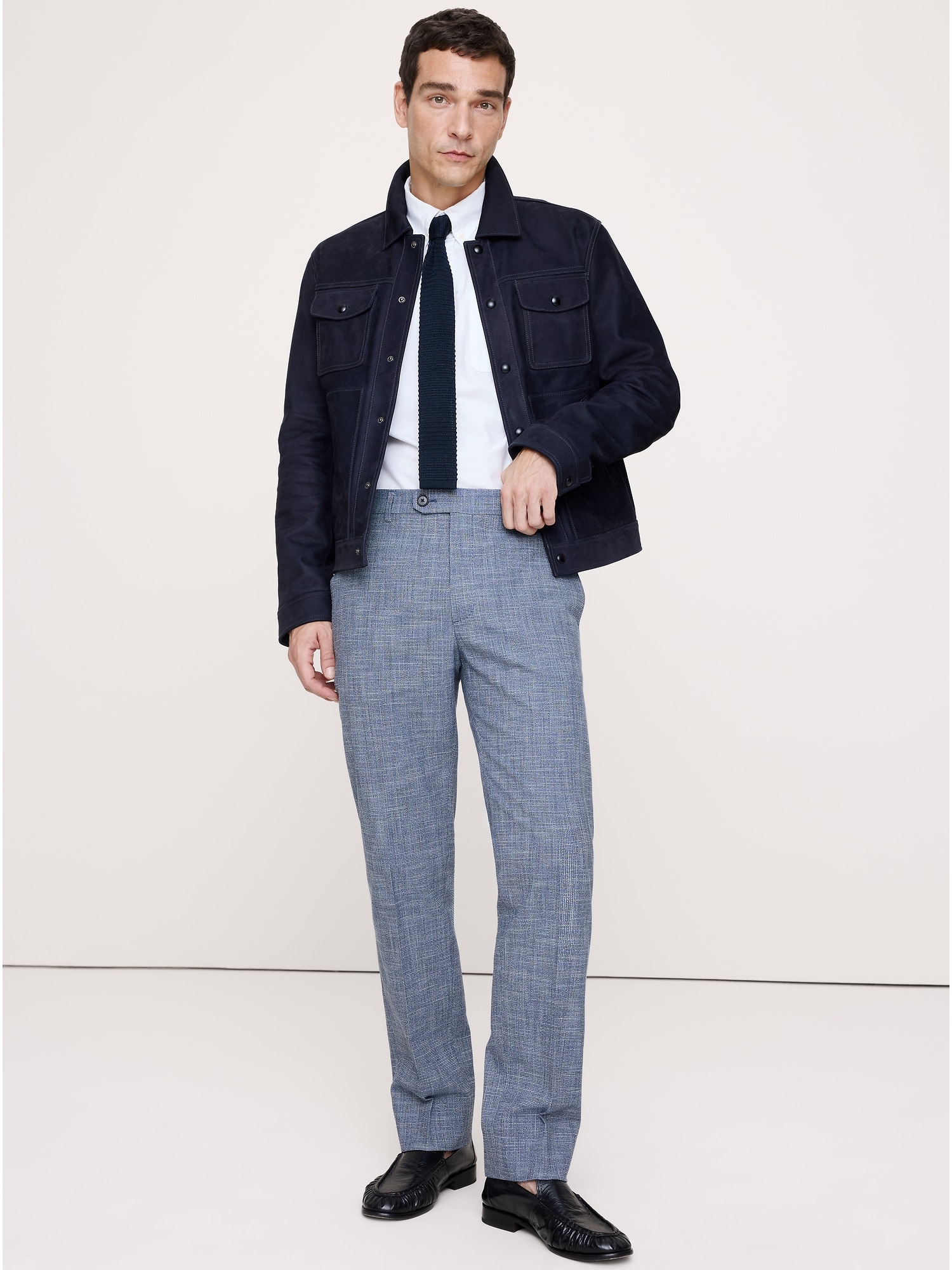 PANTALON HABILLÉ INFROISSABLE À COUPE ÉTROITE