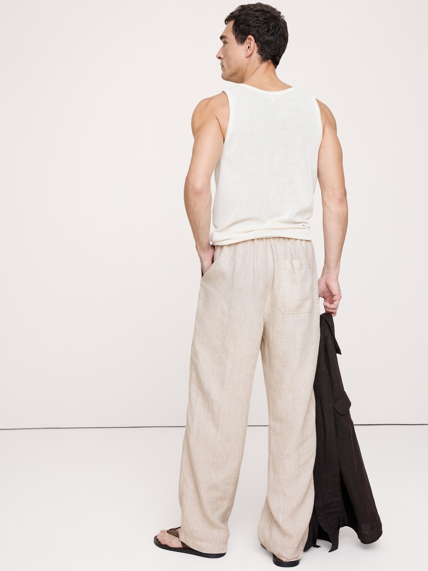 Image number 8 showing, Relaxed Linen Pull-on Beach Pant
