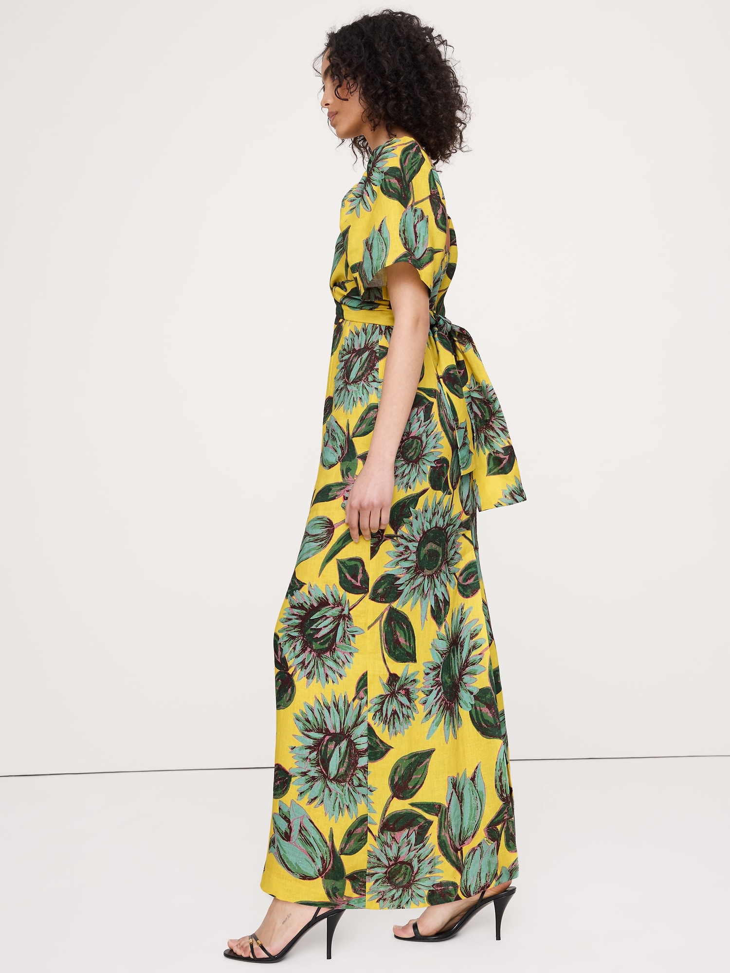 Image number 4 showing, Linen Sweetheart Maxi Dress