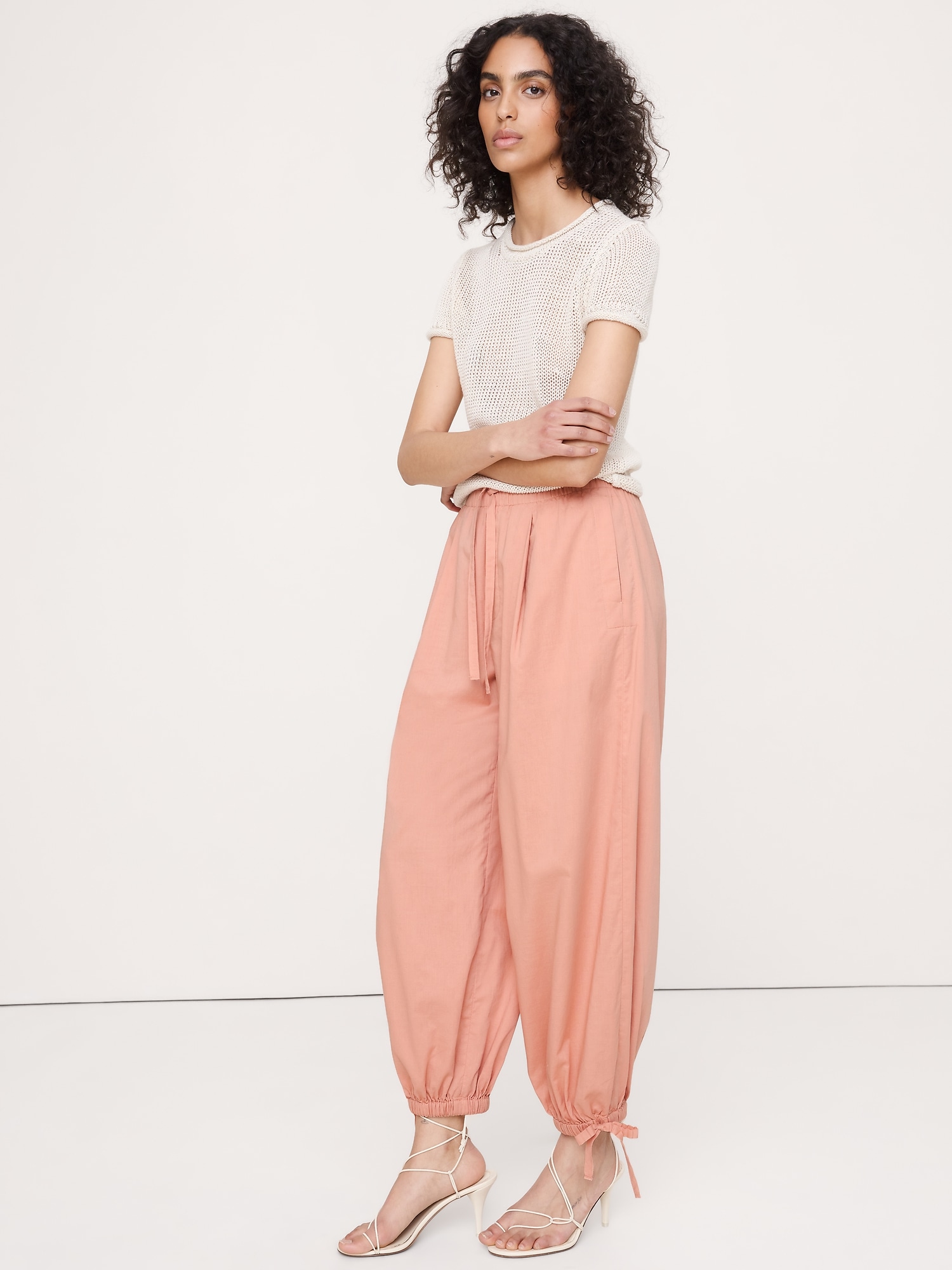 Image number 1 showing, Lightweight Cotton Balloon Pant
