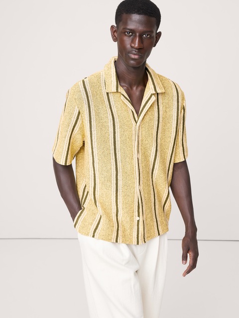 CHEMISE DE VACANCES DÉCONTRACTÉE À RAYURES