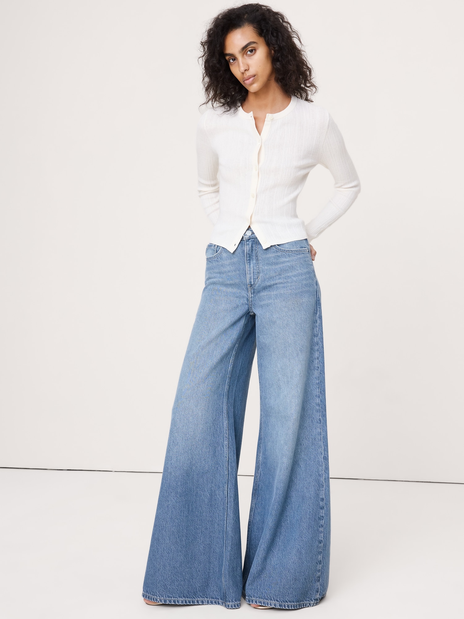 Image number 1 showing, Crinkle Knit Cropped Cardigan