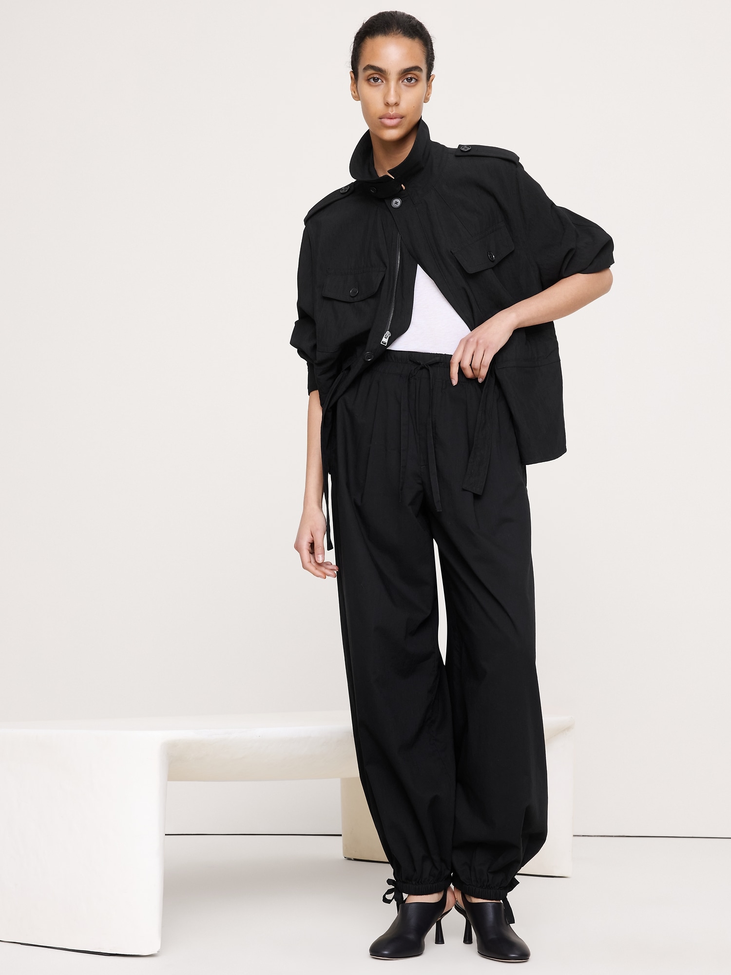 Image number 1 showing, Lightweight Cotton Balloon Pant