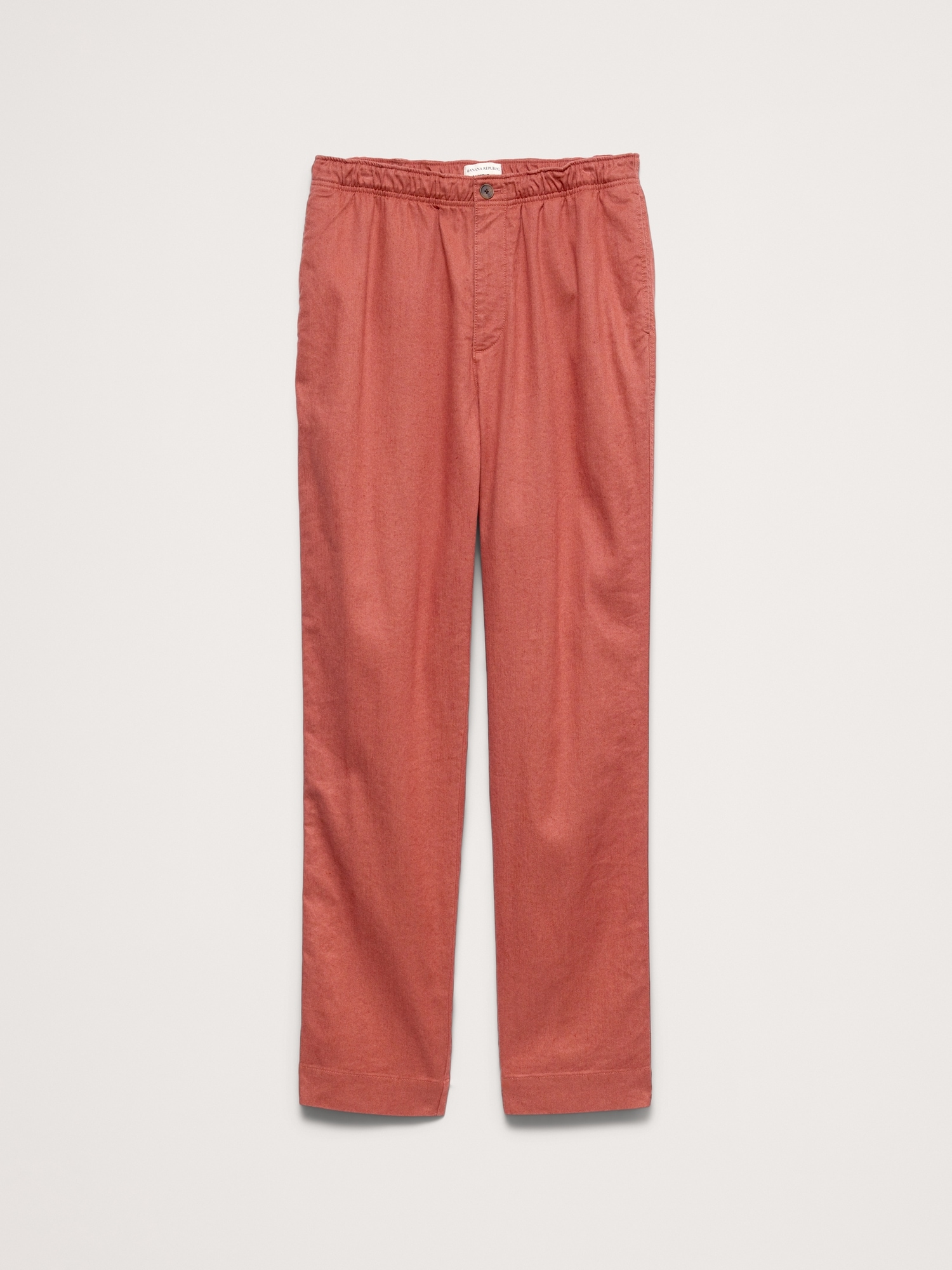 Image number 4 showing, Straight Italian Linen-Cotton Pull-On Pant