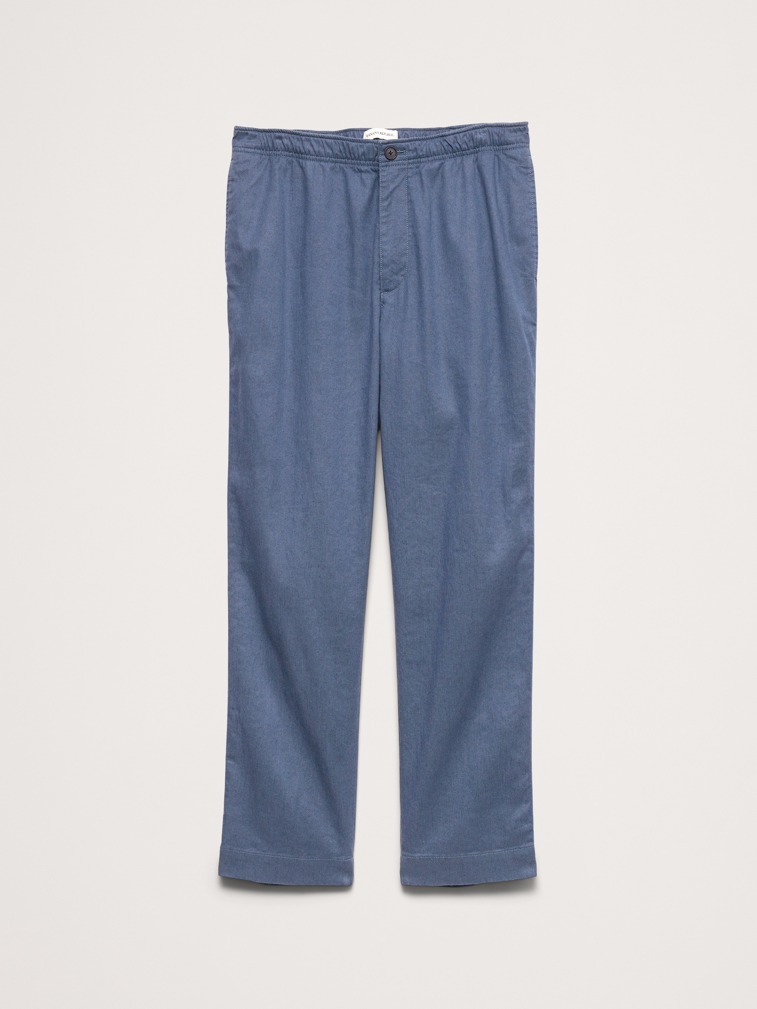 Image number 4 showing, Straight Italian Linen-Cotton Pull-On Pant