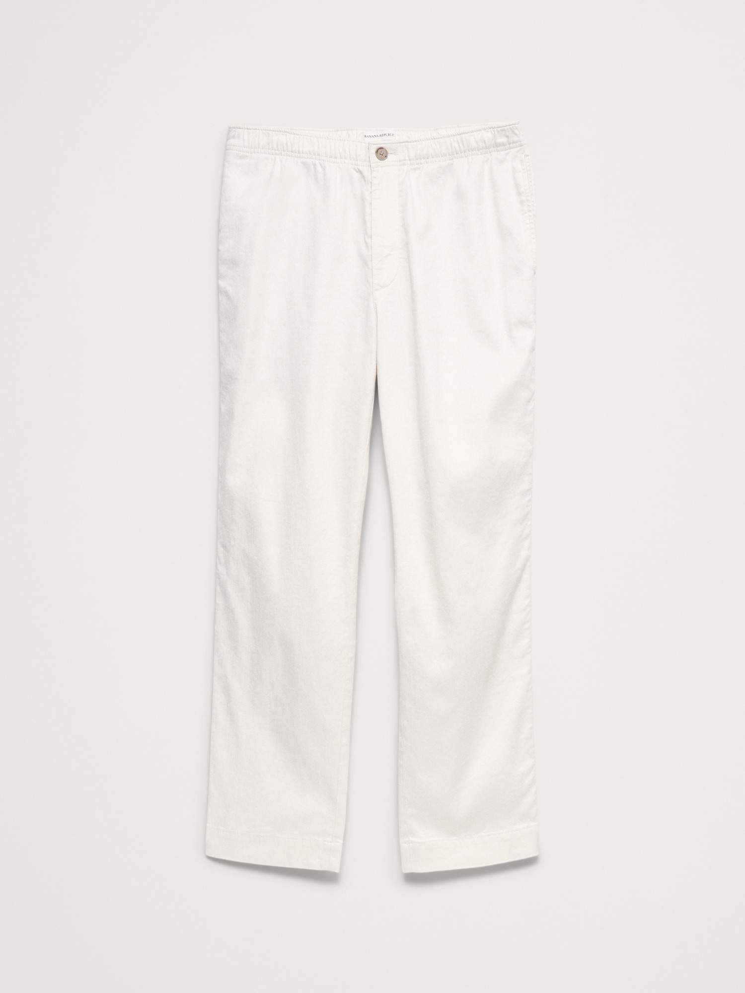 Image number 7 showing, Straight Italian Linen-Cotton Pull-On Pant