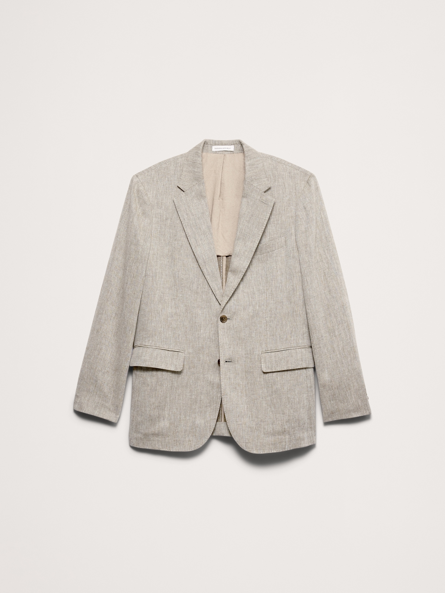 L'image numéro 5 présente Veste de complet en lin et coton vert