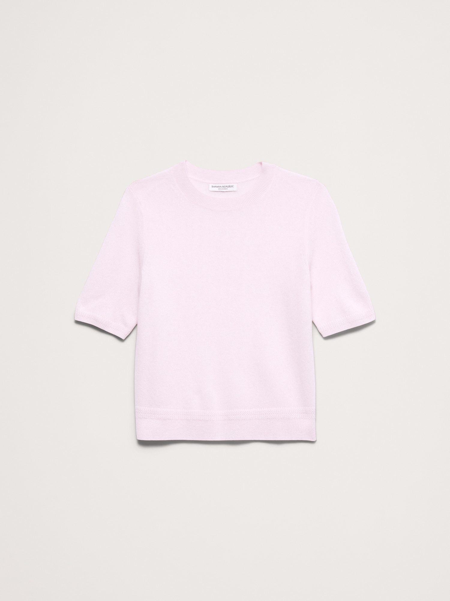 L'image numéro 2 présente Chandail à manches courtes en cachemire léger