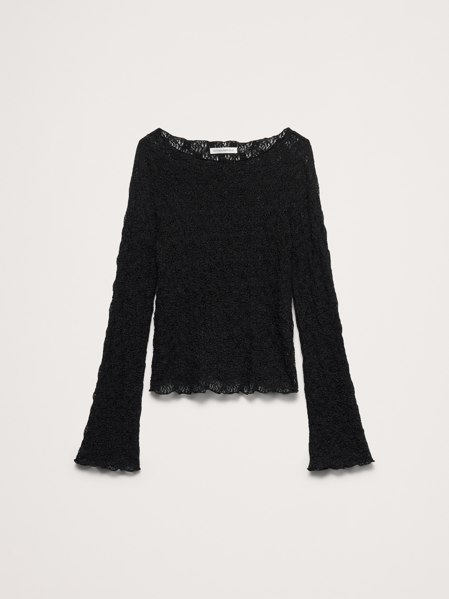Image number 7 showing, Lace Flare-Sleeve Top