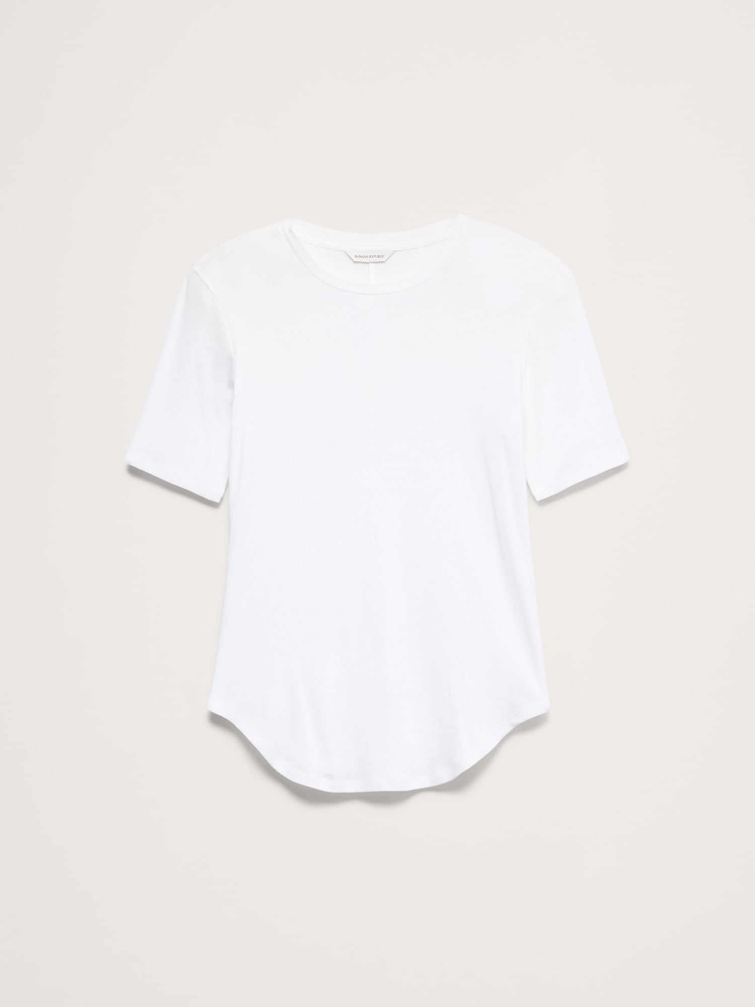 Image number 3 showing, Baby Rib Cotton Elbow-Sleeve T-Shirt