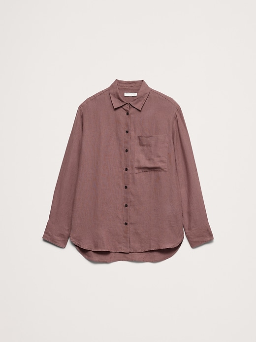 The Oversized Linen Shirt | Banana Republic
