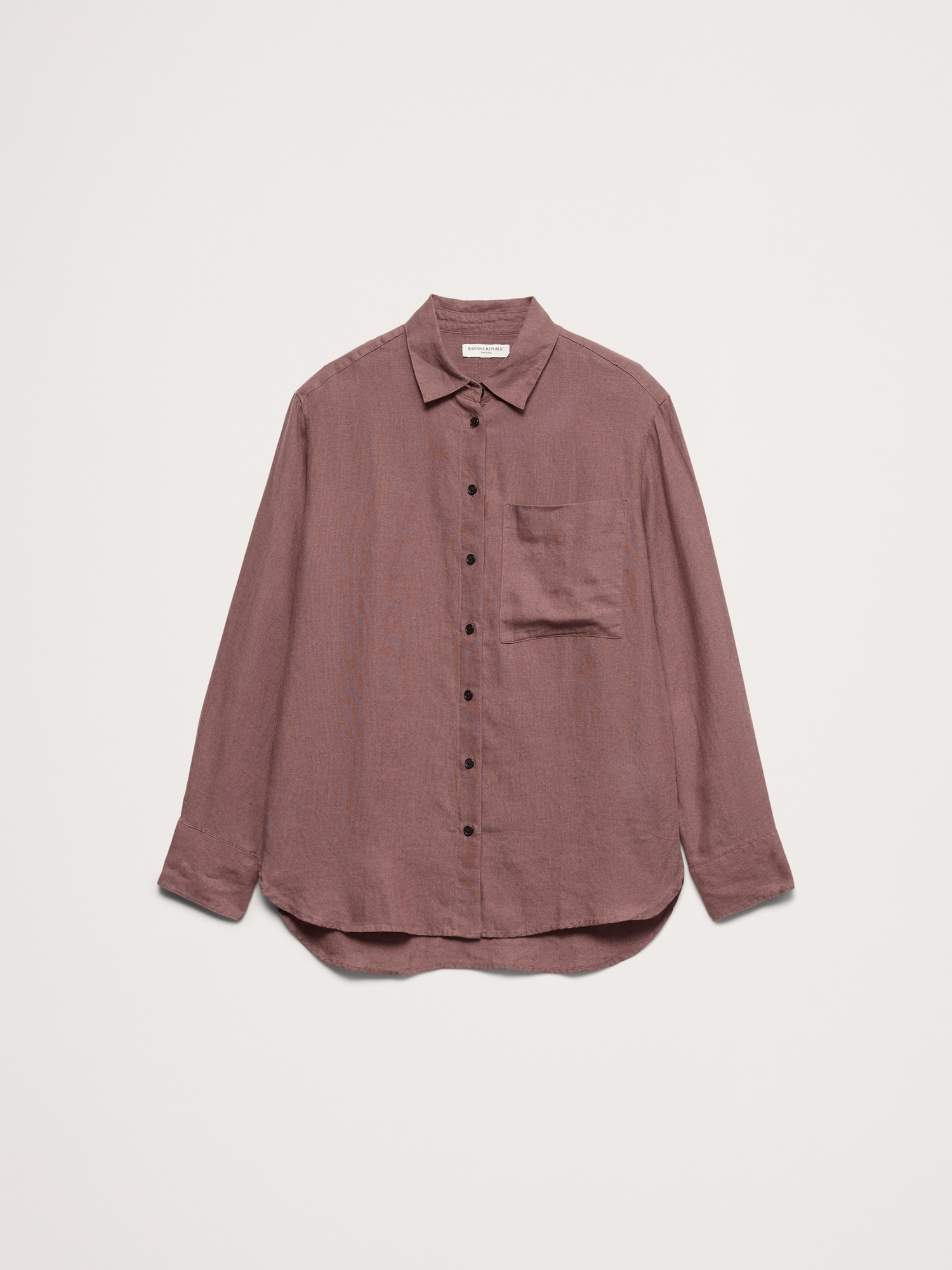 L'image numéro 8 présente Chemisier surdimensionné en lin