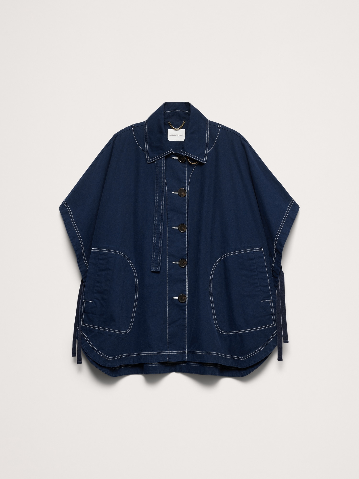 Image number 5 showing, Cotton Twill Cape