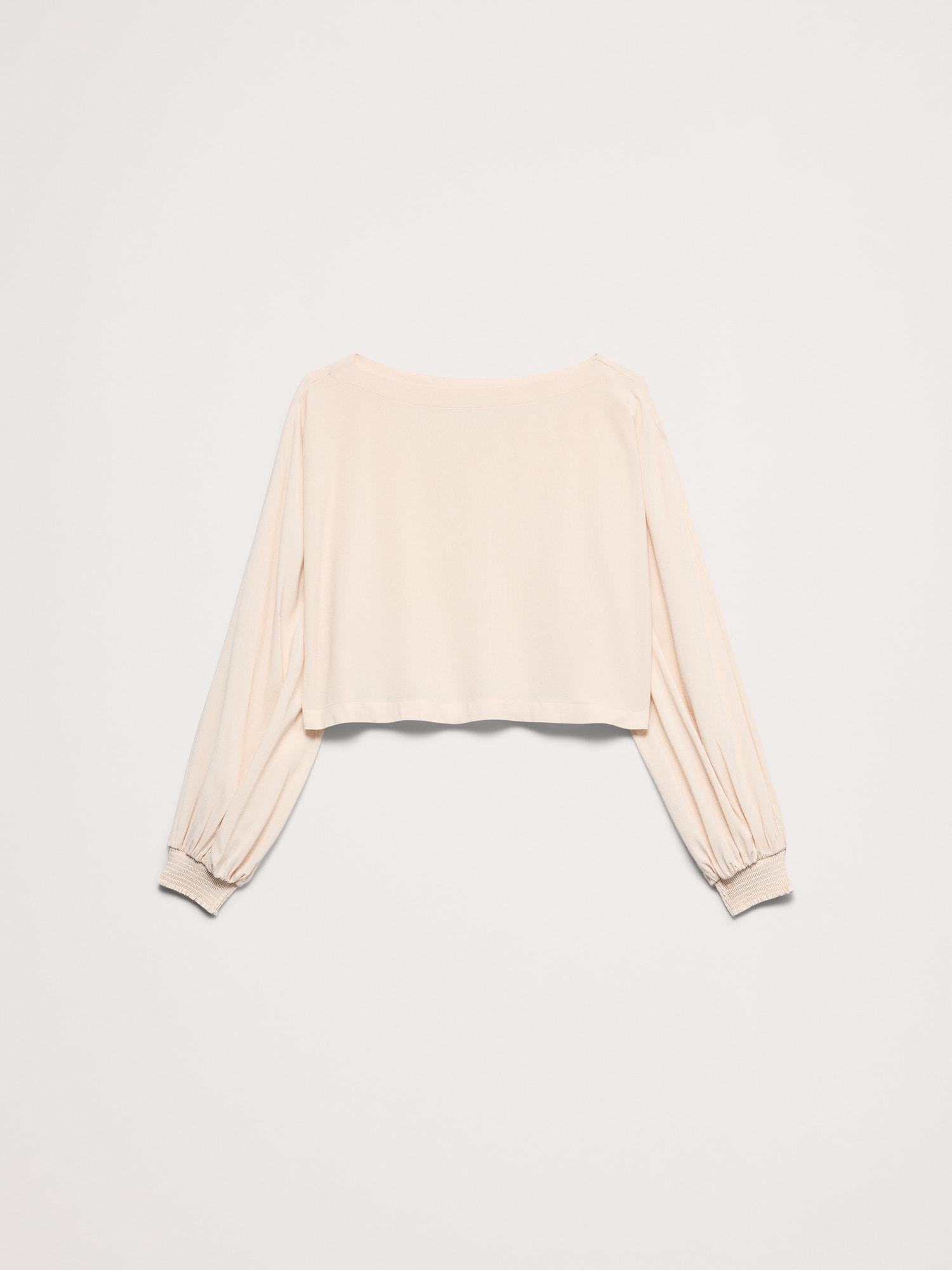 Image number 4 showing, Smocked Georgette Boatneck Top