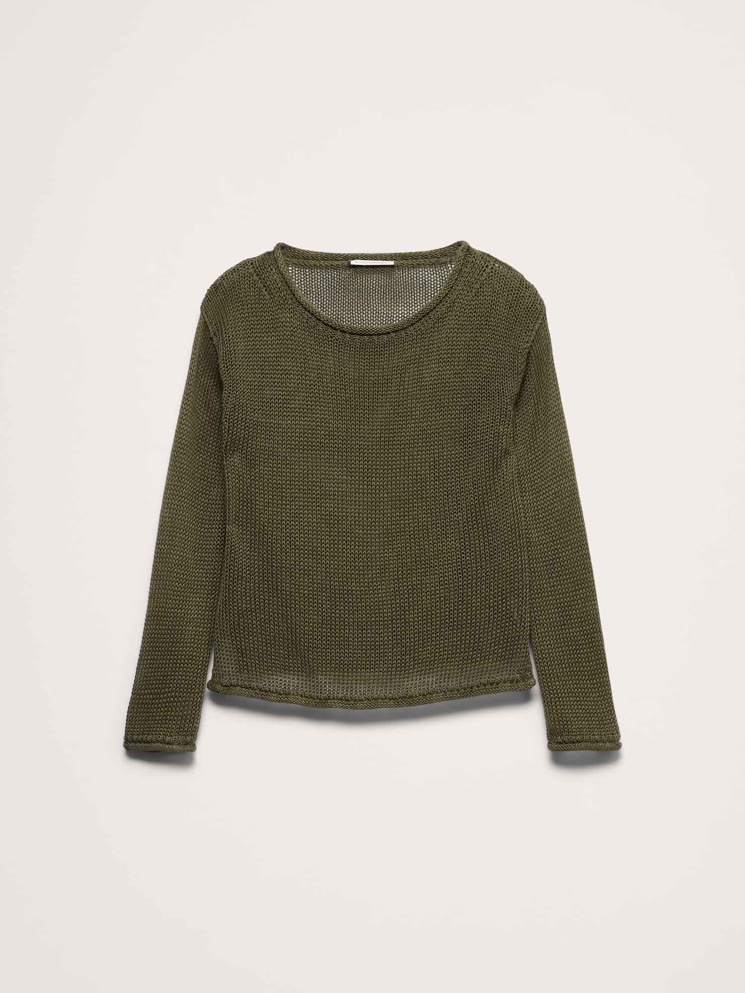 Image number 3 showing, Heirloom Linen Boatneck Sweater