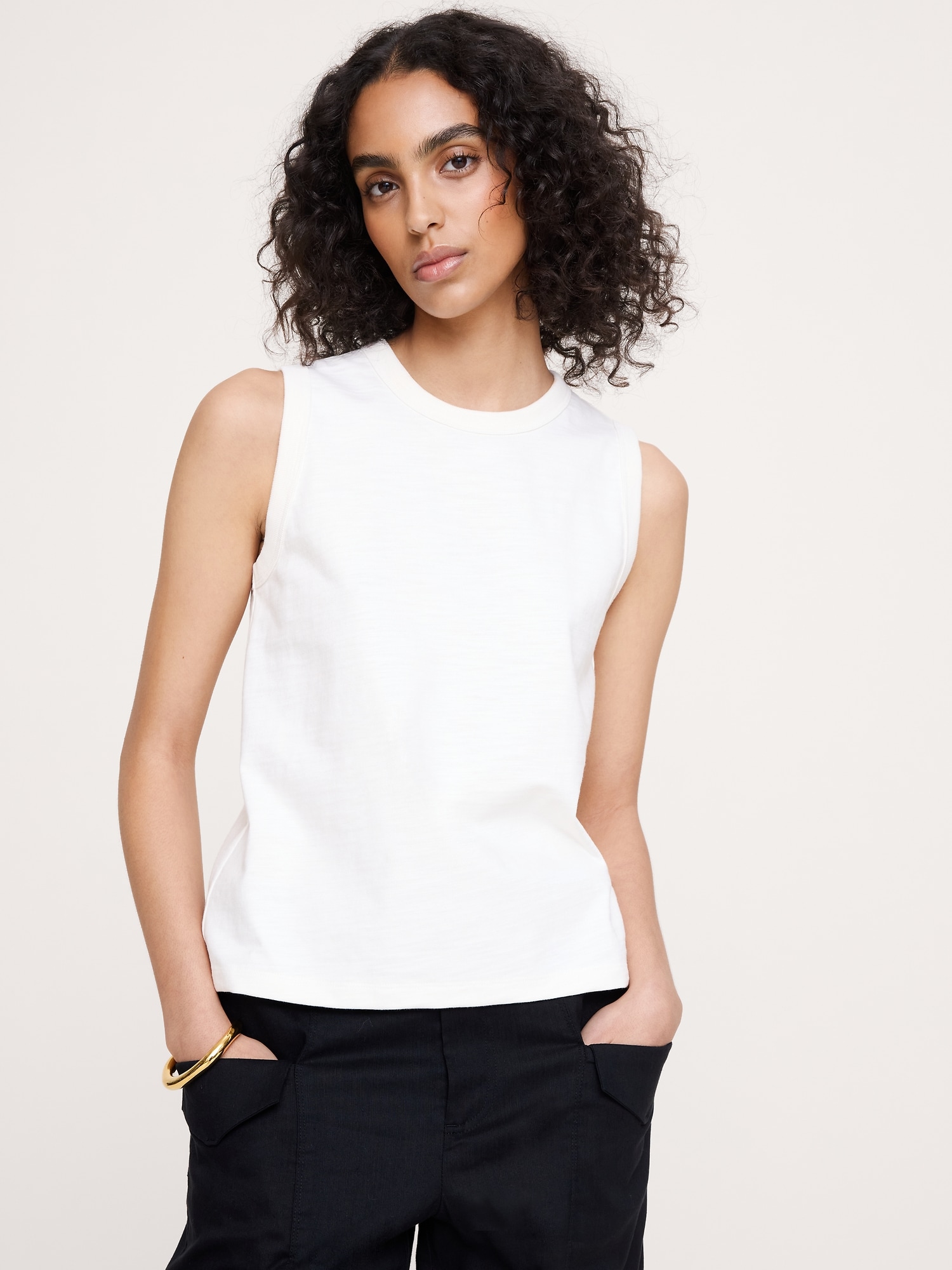 Image number 1 showing, Heavyweight Slub Cotton Tank