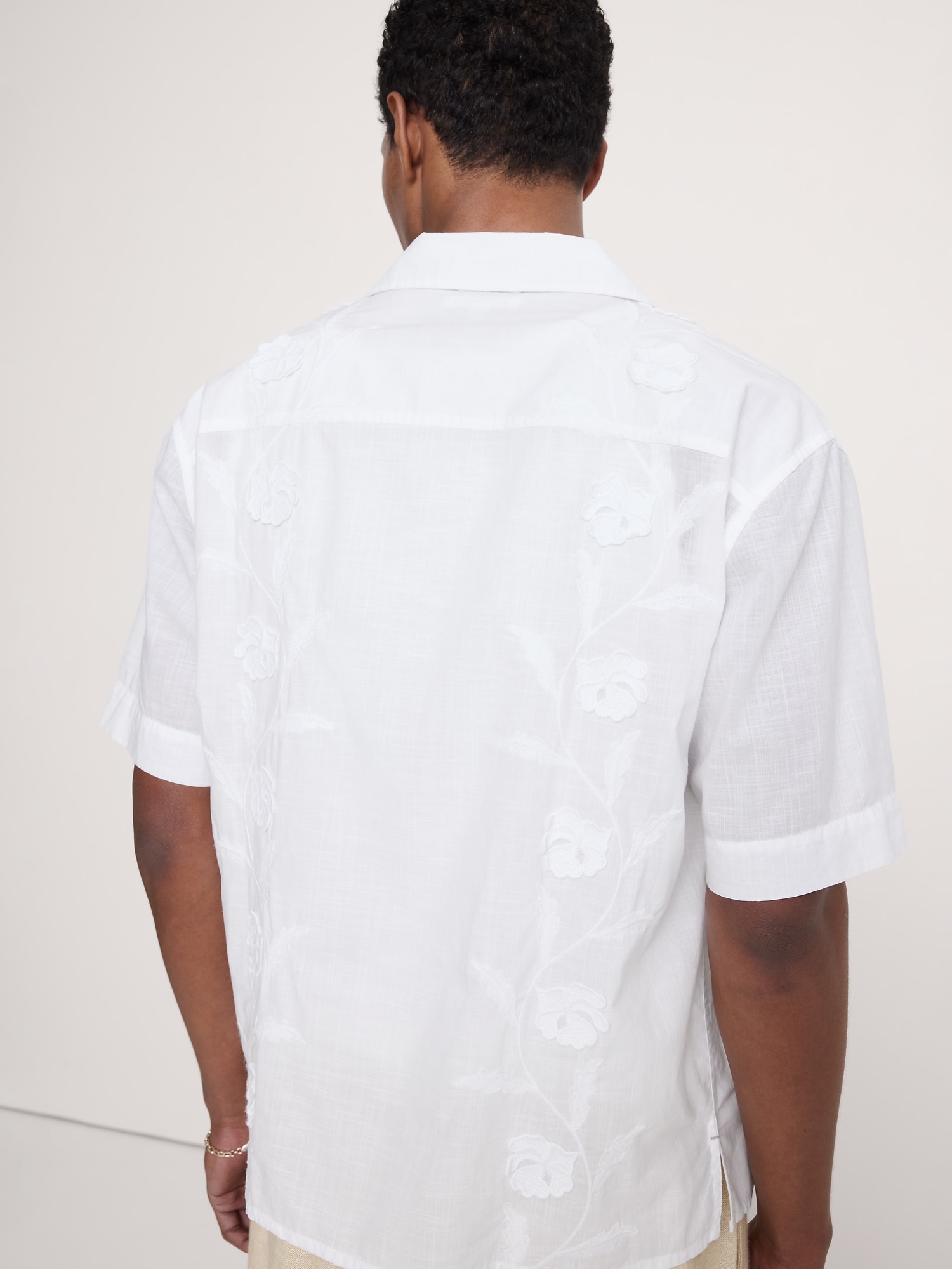 Image number 2 showing, Relaxed-Fit Embroidered Cotton Resort Shirt