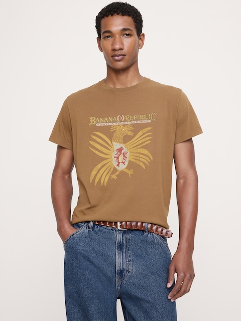 T-SHIRT À IMPRIMÉ EN COTON RETOUR AUX ARCHIVES - Œil-De