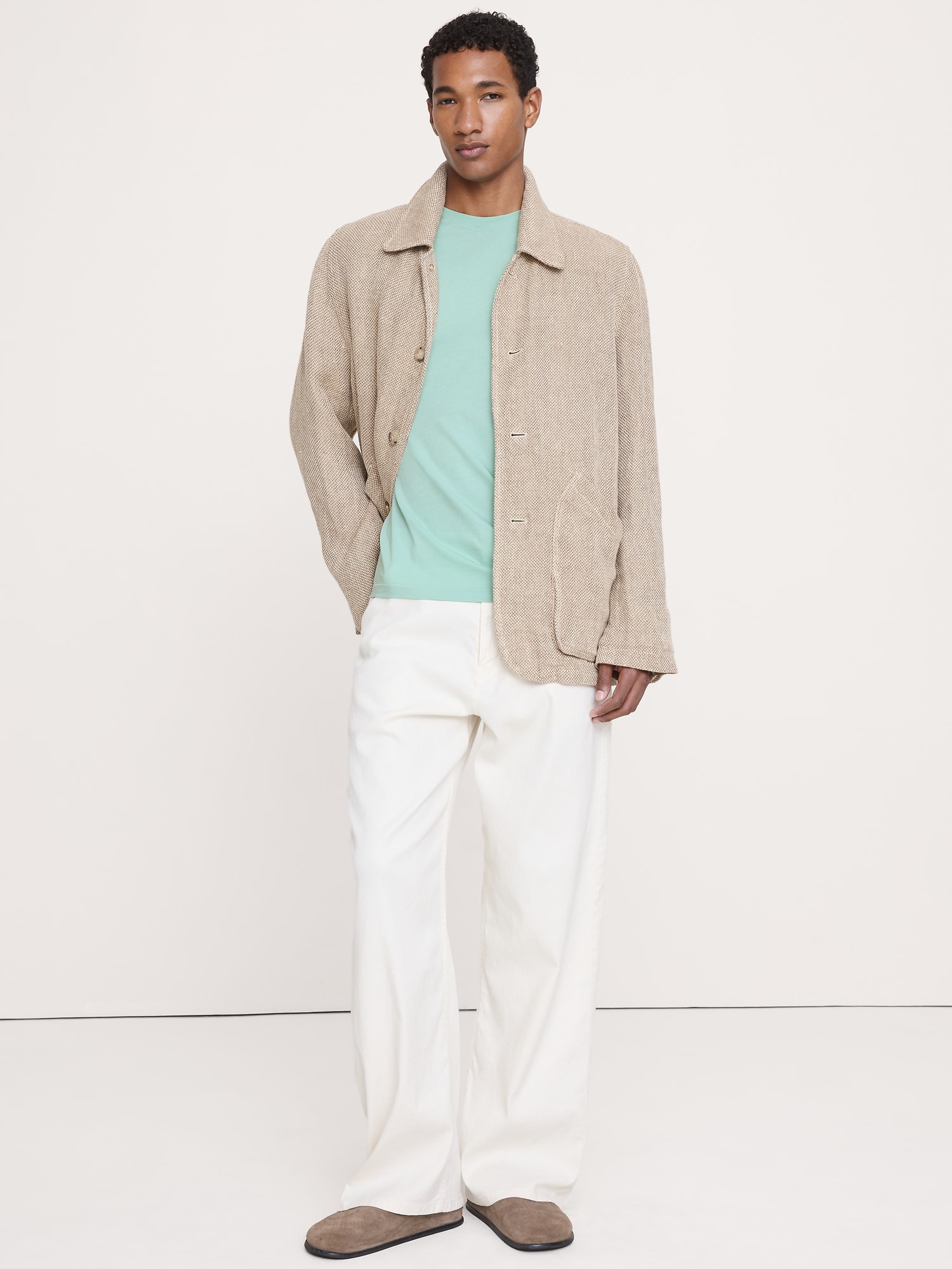 L'image numéro 3 présente T-shirt ras du cou en coton léger