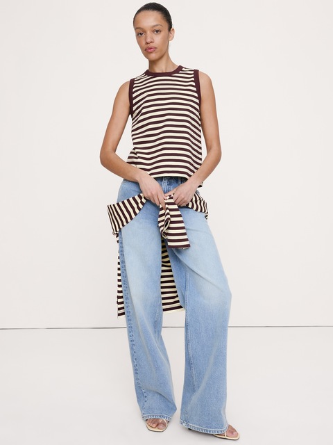 CAMISOLE EN COTON FLAMMÉ ÉPAIS