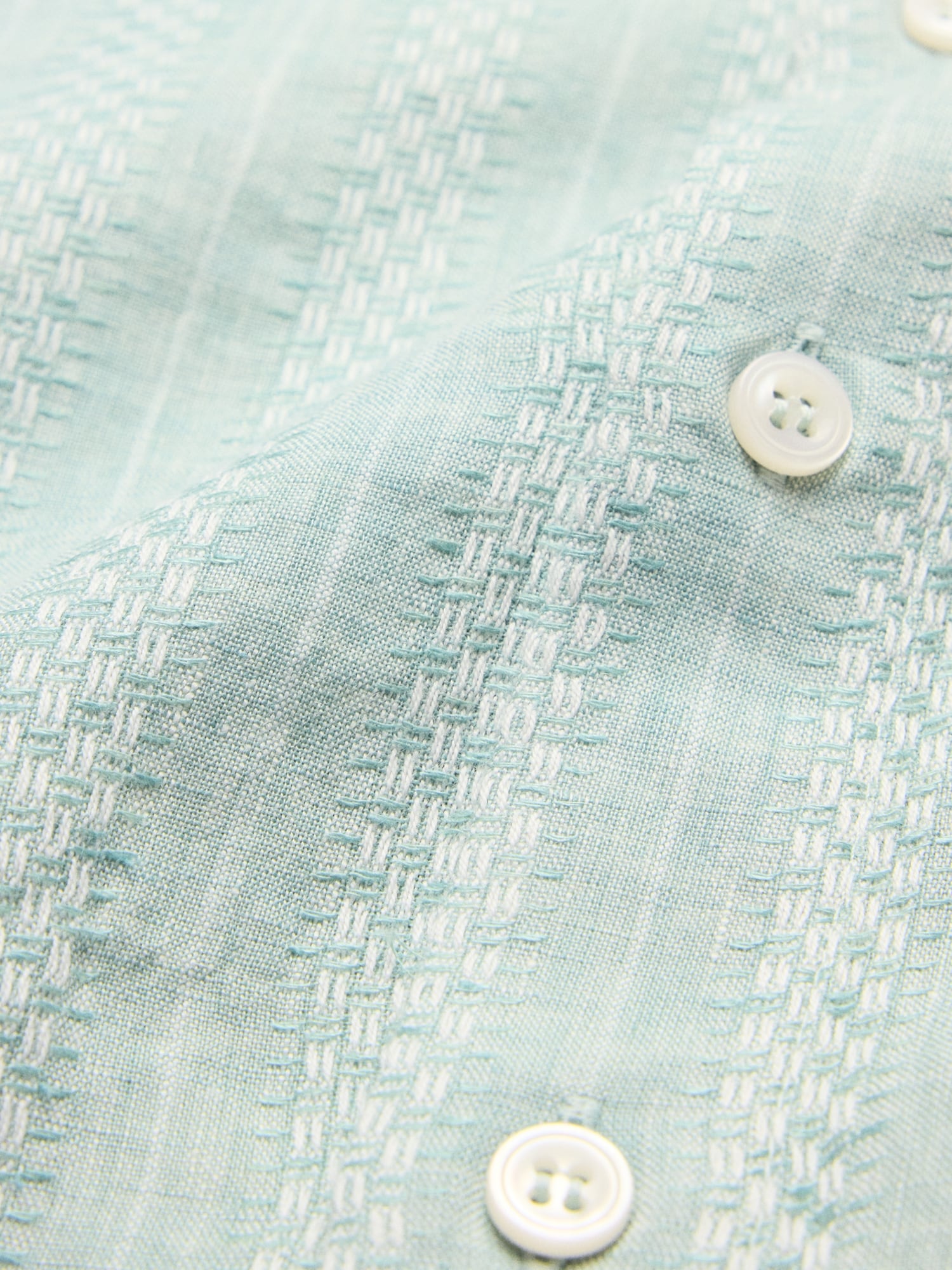 Image number 3 showing, Standard-Fit Textured Linen-Cotton Shirt
