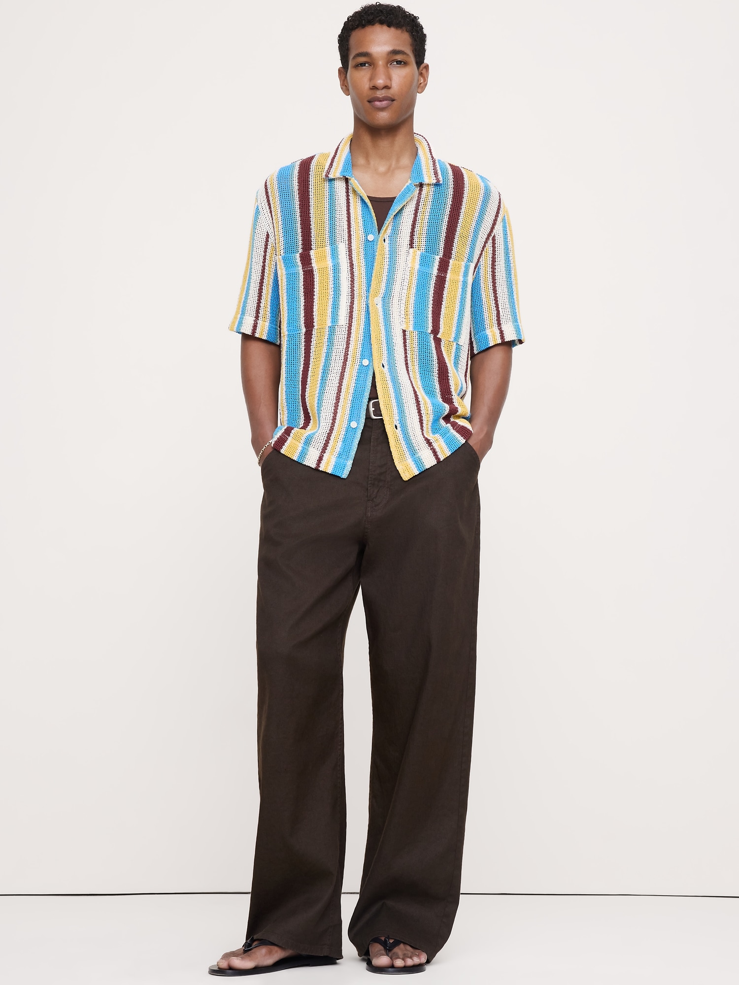 Image number 3 showing, Cotton Mesh Resort Shirt