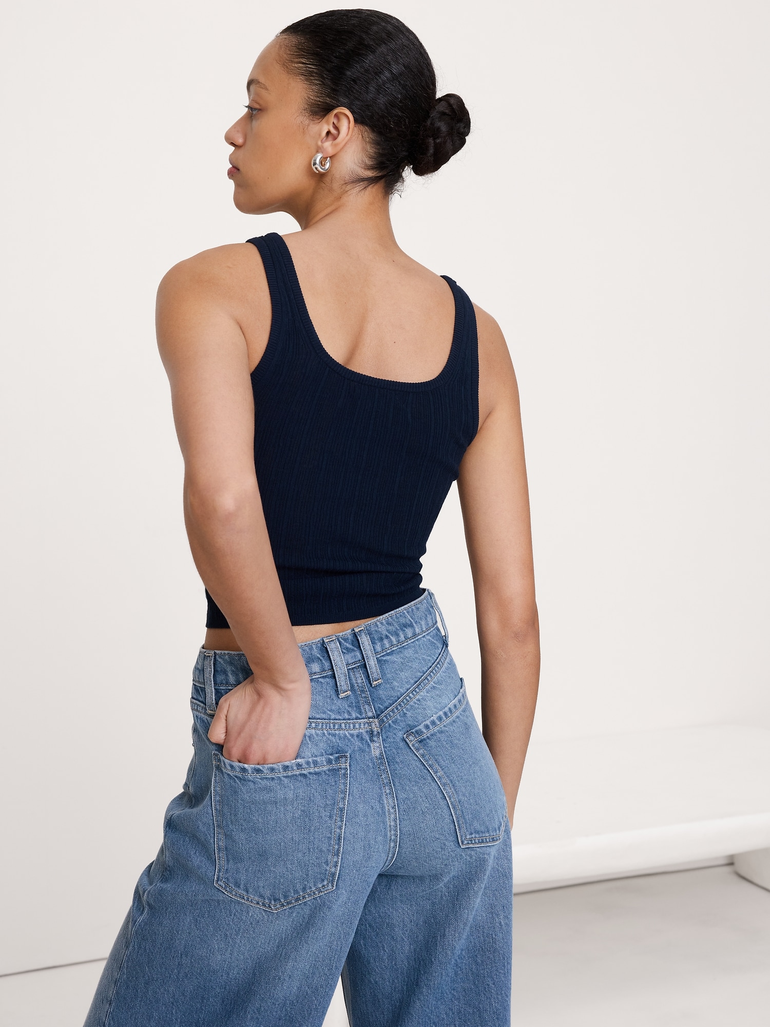 Image number 3 showing, Crinkle Knit Tank