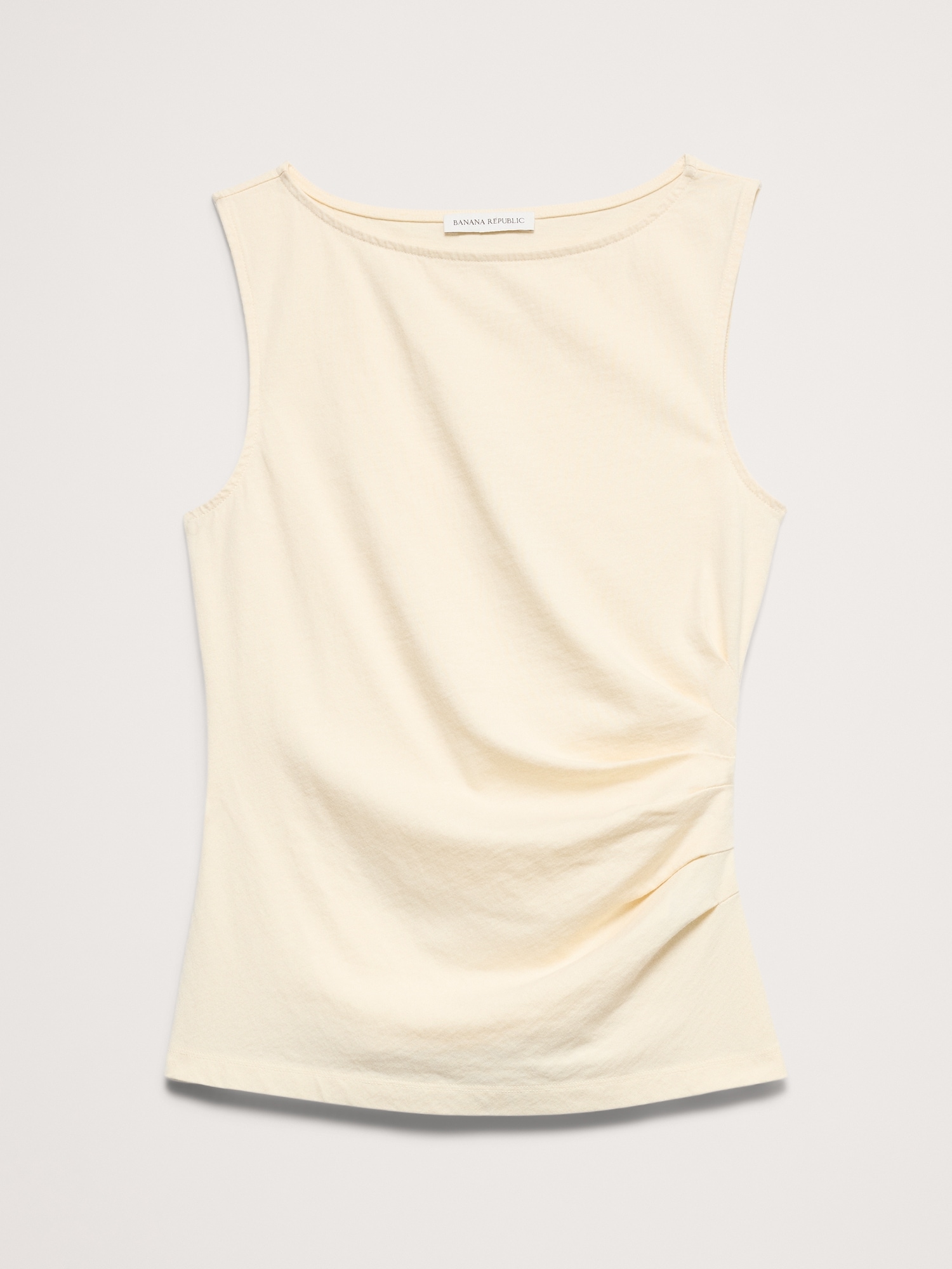 Image number 5 showing, Vintage Cotton Ruched-Side Tank