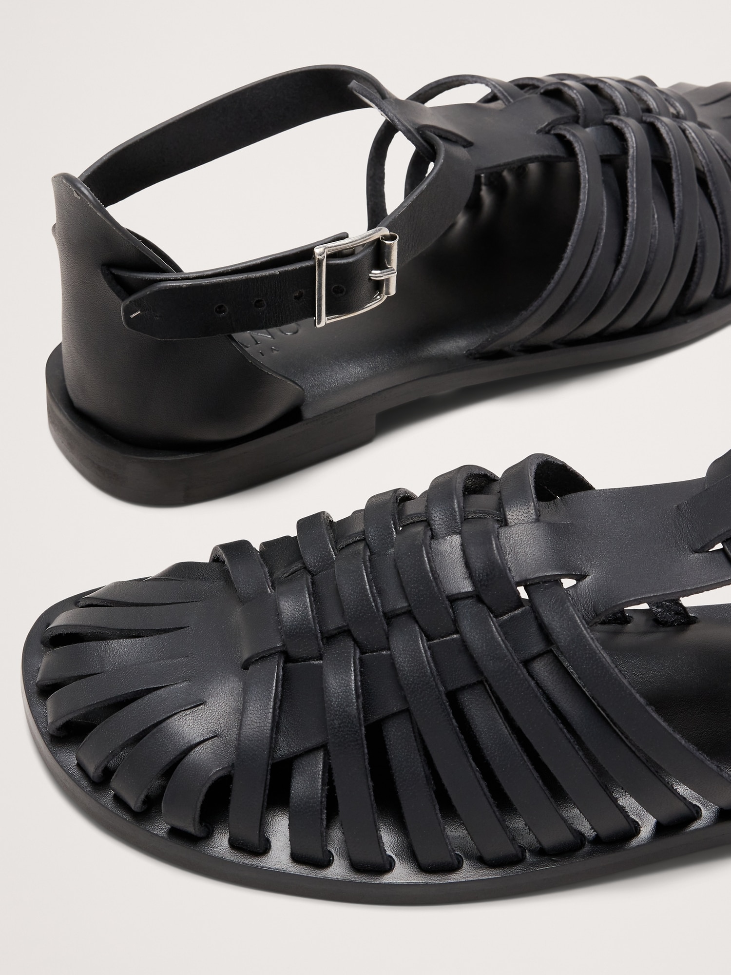 Image number 5 showing, Braided Italian Leather Fisherman Sandal