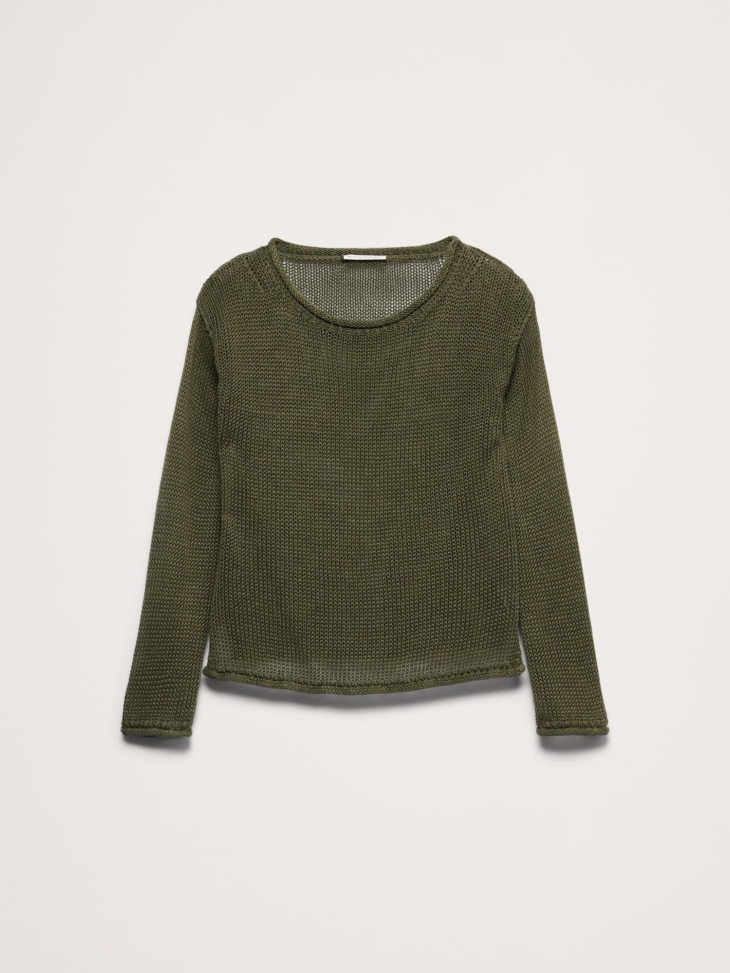Image number 3 showing, Heirloom Linen Boatneck Sweater