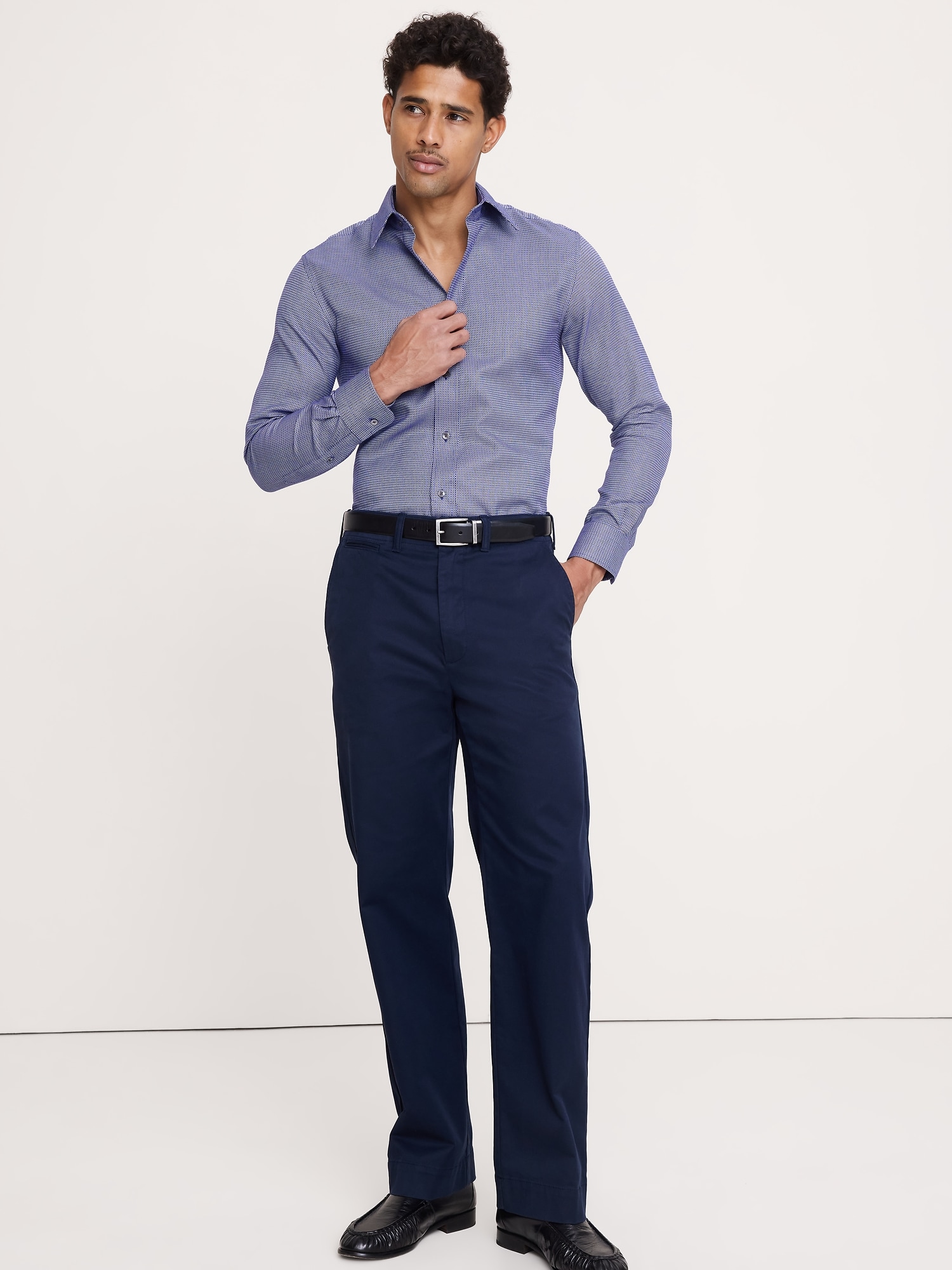 Image number 3 showing, Slim-Fit Wrinkle-Resistant Dress Shirt