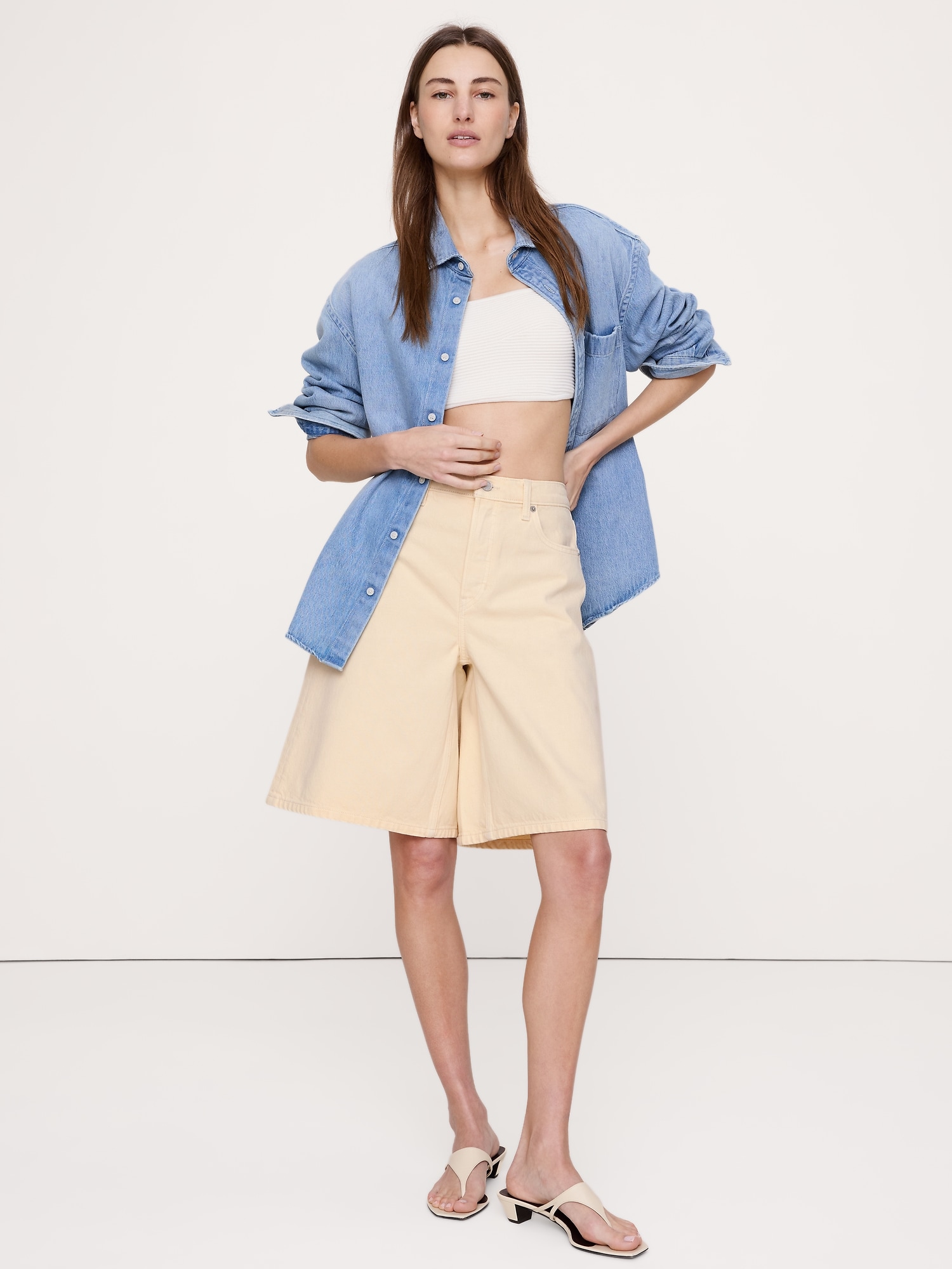 BERMUDA EN DENIM DE 28 CM