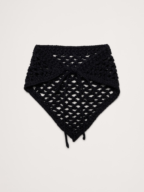 BANDANA NOUÉ EN CROCHET