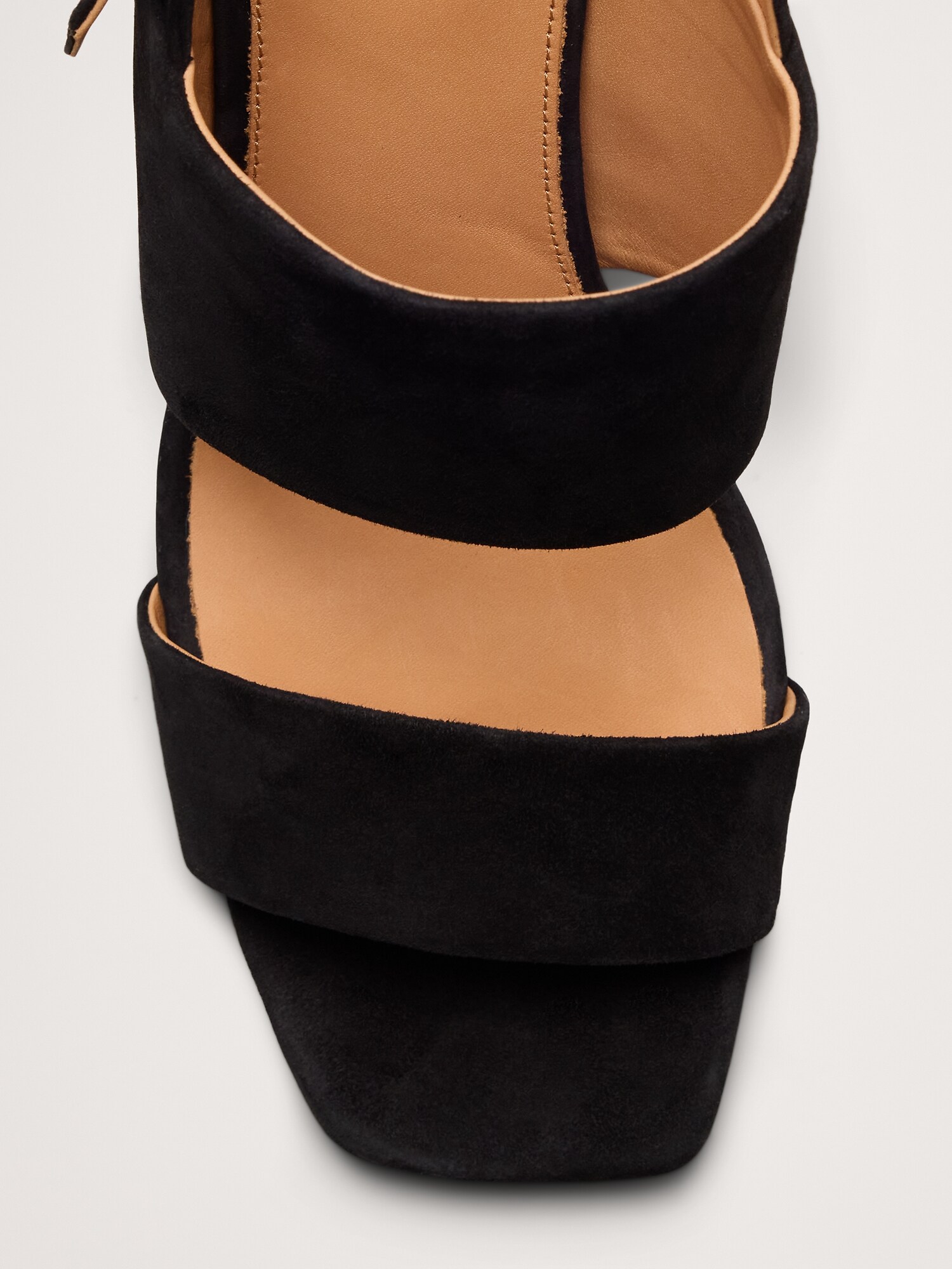 Image number 4 showing, Suede Block-Heel Sandal