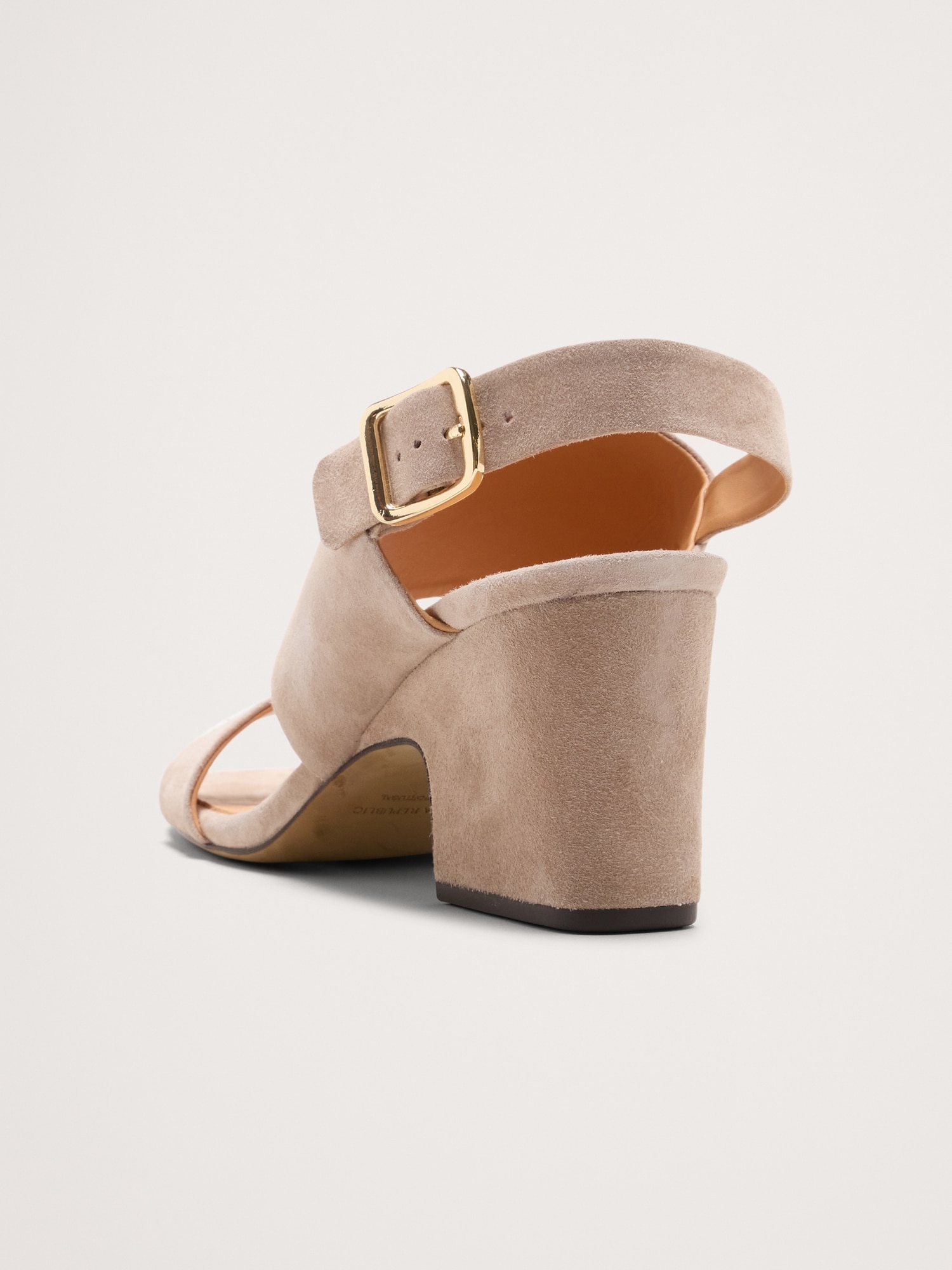 Image number 7 showing, Suede Block-Heel Sandal