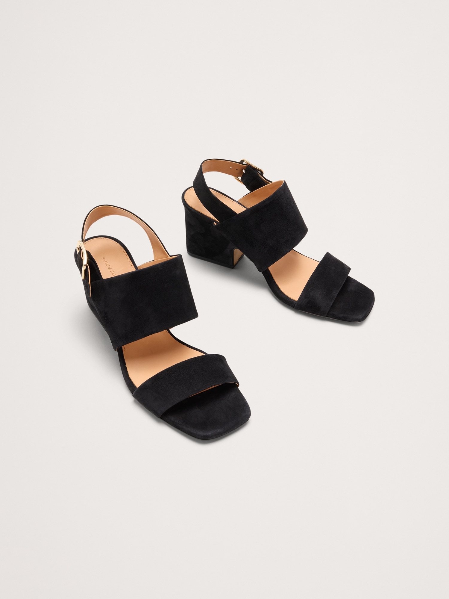 Image number 2 showing, Suede Block-Heel Sandal