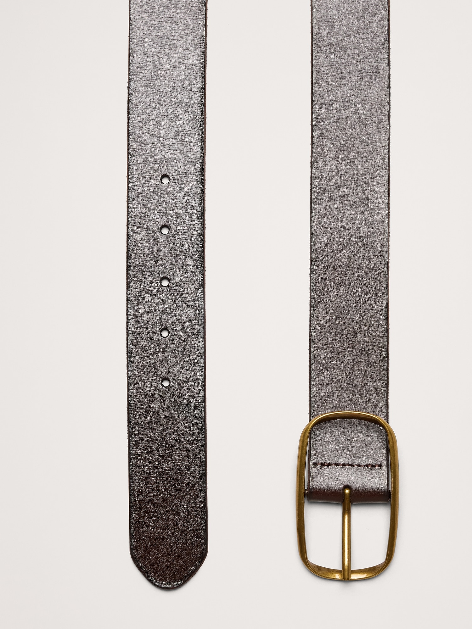 Image number 2 showing, Leather Oval-Buckle Belt